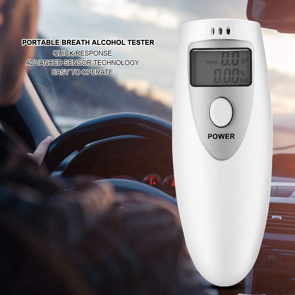**Portable Digital Breathalyzer with LED Screen - Accurate Alcohol Tester for Drivers, Personal & Home Use - Compact & Ultra-Light for Bars, Parties & Road Safety**