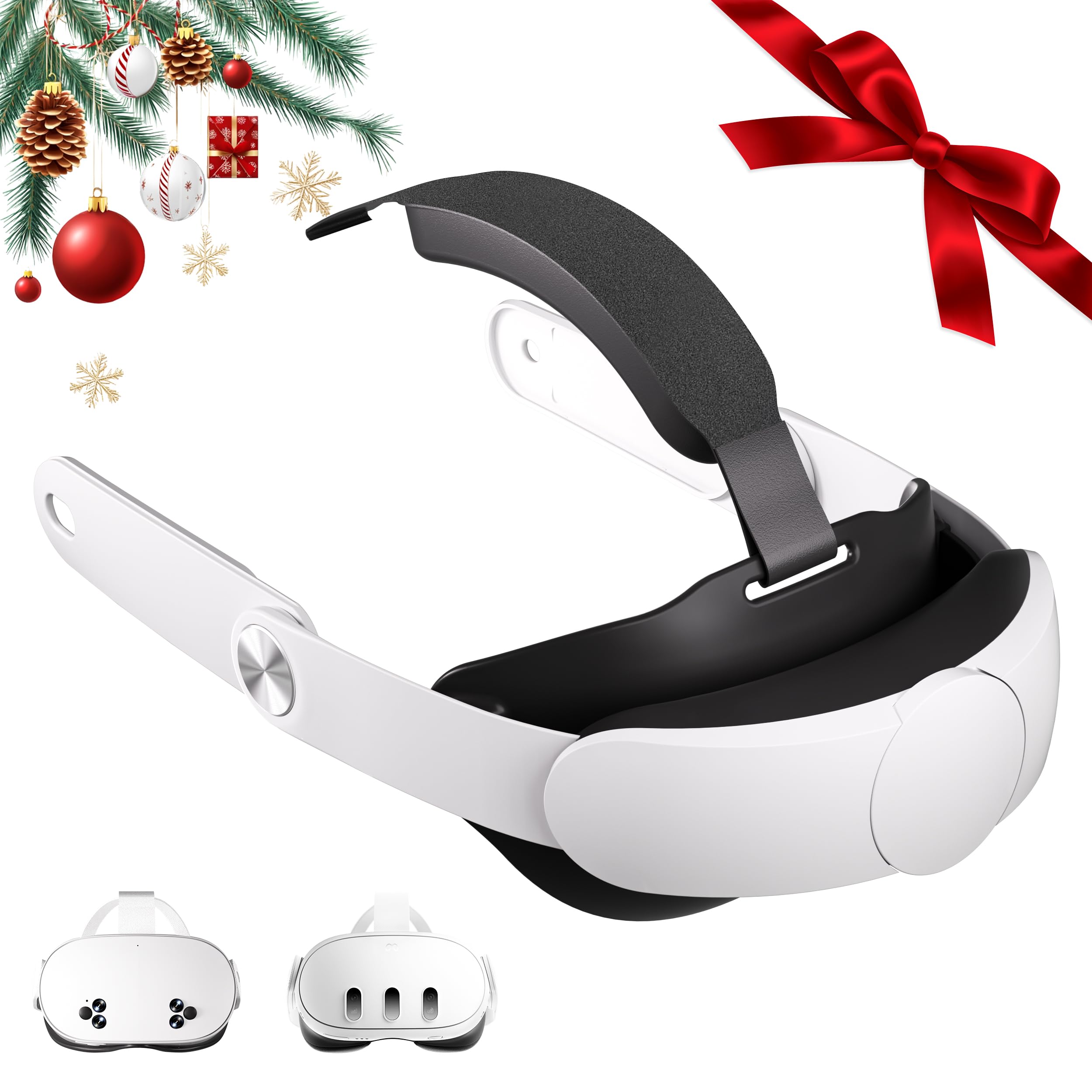 Meta Quest 3/Quest 3S Head Strap - Lightweight Adjustable VR Headset Accessory with Soft Cushion, Pressure-Free Design - Perfect Elite Strap Replacement for Enhanced Gaming & Virtual Reality Experience
