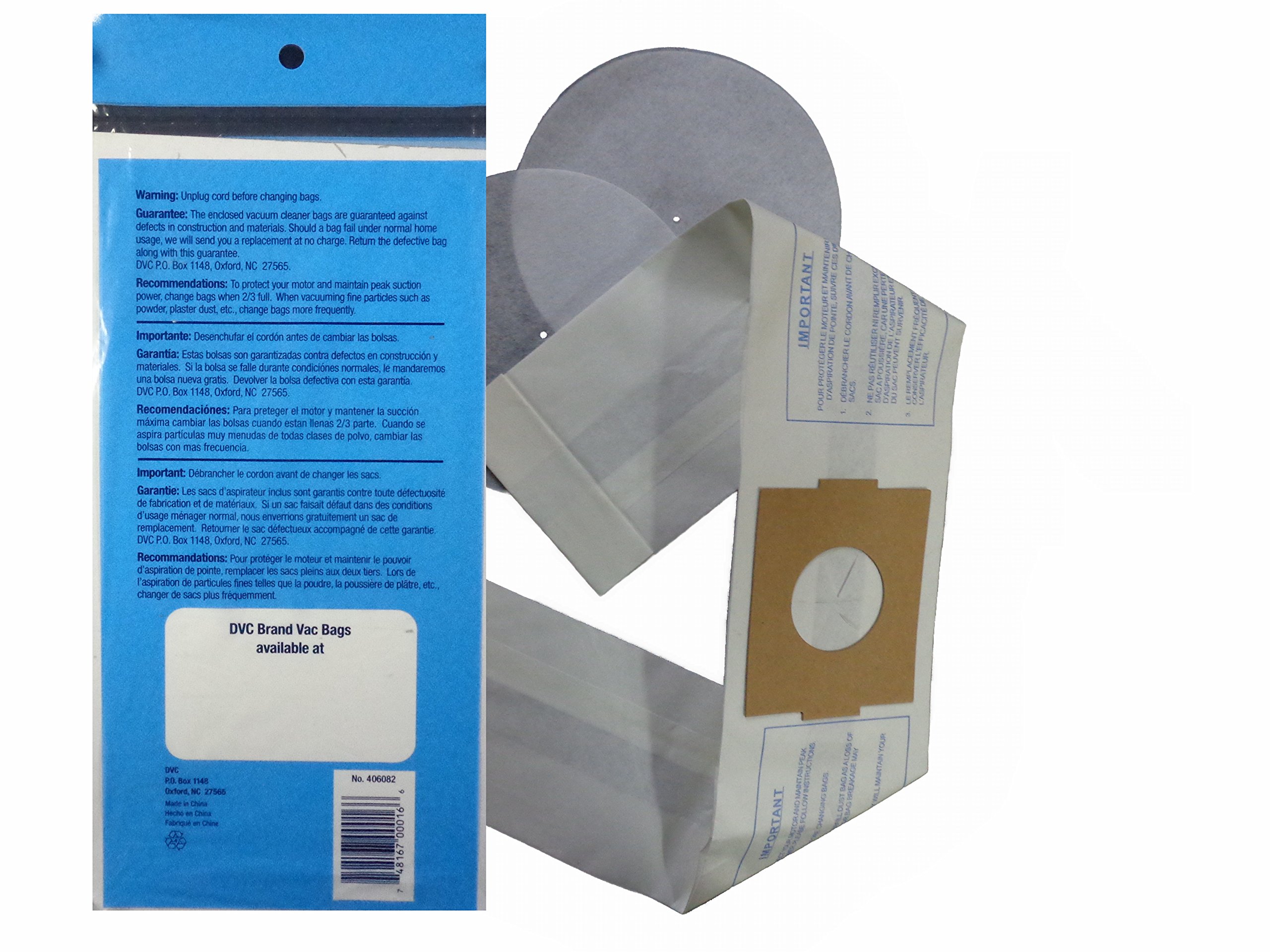 Eureka Vacuum Bags - Disposable H-Style (3 Bags & Filters) Compatible with 500, 600, 700, 1500, 3200, 3400 Series & Models 1240, 1250 - Perfect for Home & Office Cleaning