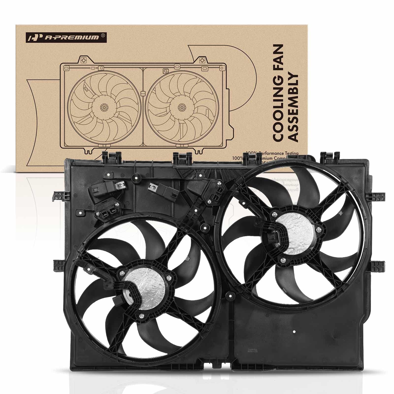 Premium Radiator Cooling Fan Assembly for Ram ProMaster 1500/2500/3500 (2014-2021) - AC Compatible Replacement for #68189000AB - Heavy Duty Cooling Solution for Commercial Vans & Work Trucks