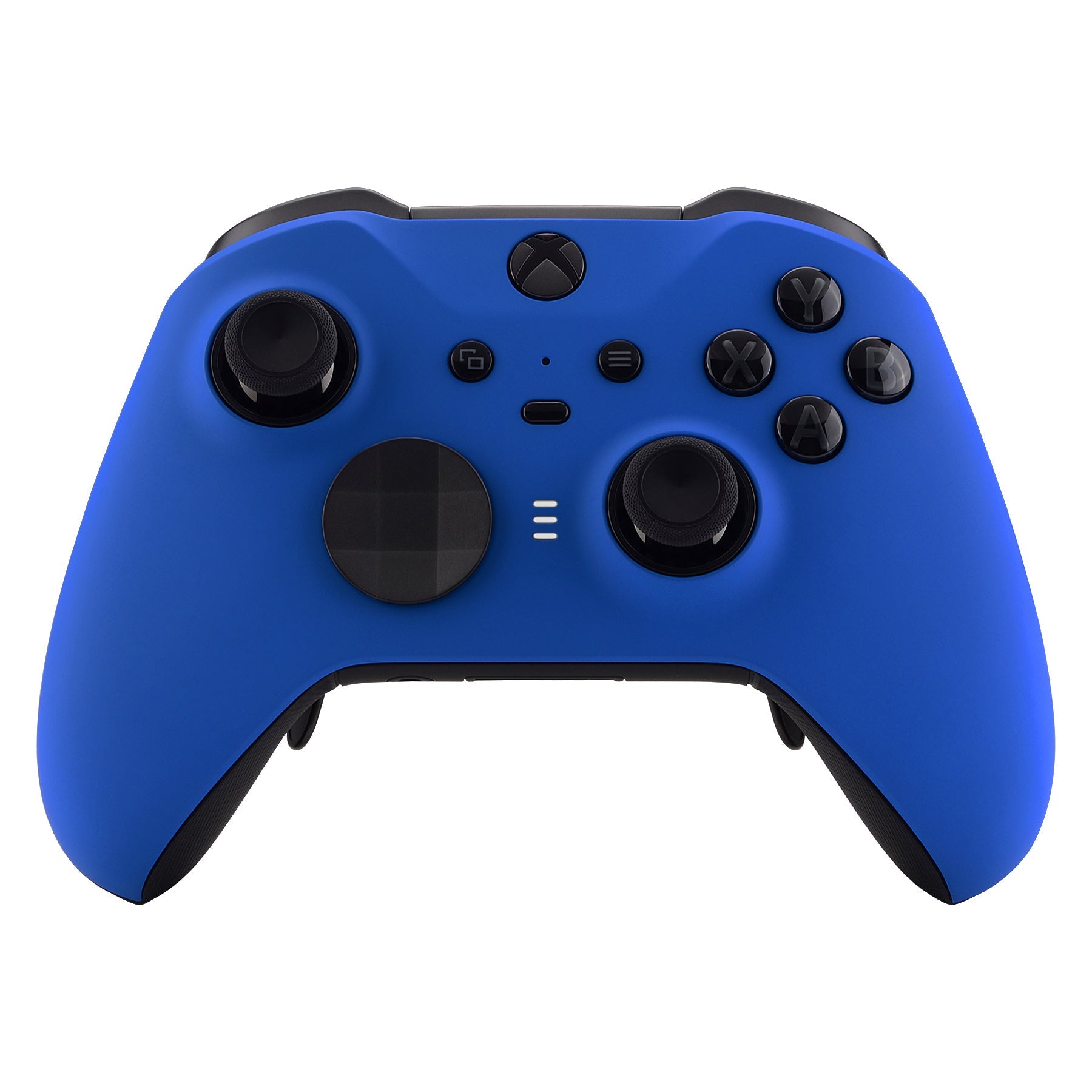 eXtremeRate Blue Replacement Front Housing Shell Case with Accent Rings for Xbox One Elite Series 2 & Elite 2 Core Controller (Model 1797) - Customize Your Gaming Setup for Enhanced Performance