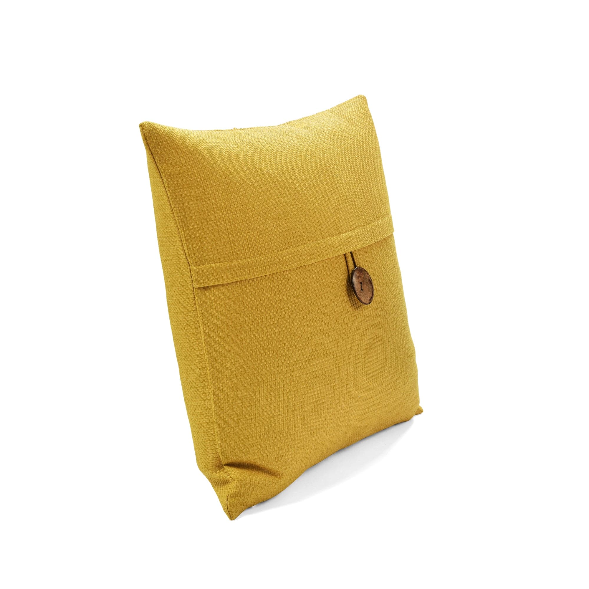 Linen Texture Woven Button Decorative Pillow Cover - Soft Bohemian Style Cushion Case for Sofa, Bed, Living Room & Home Decor