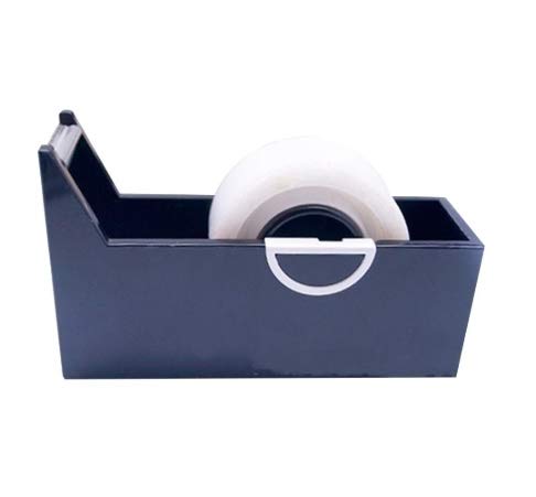 Black Desktop Tape Dispenser & Cutter - Office Supplies Tape Holder for Desk Organization | Perfect for Offices, Schools, and Home Workspaces