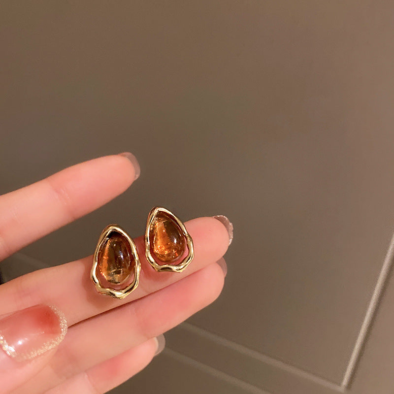 Dainty Mini Teardrop Stud Earrings for Women - HE6199 | Hypoallergenic Cubic Zirconia Earrings for Everyday Wear, Date Night & Special Occasions