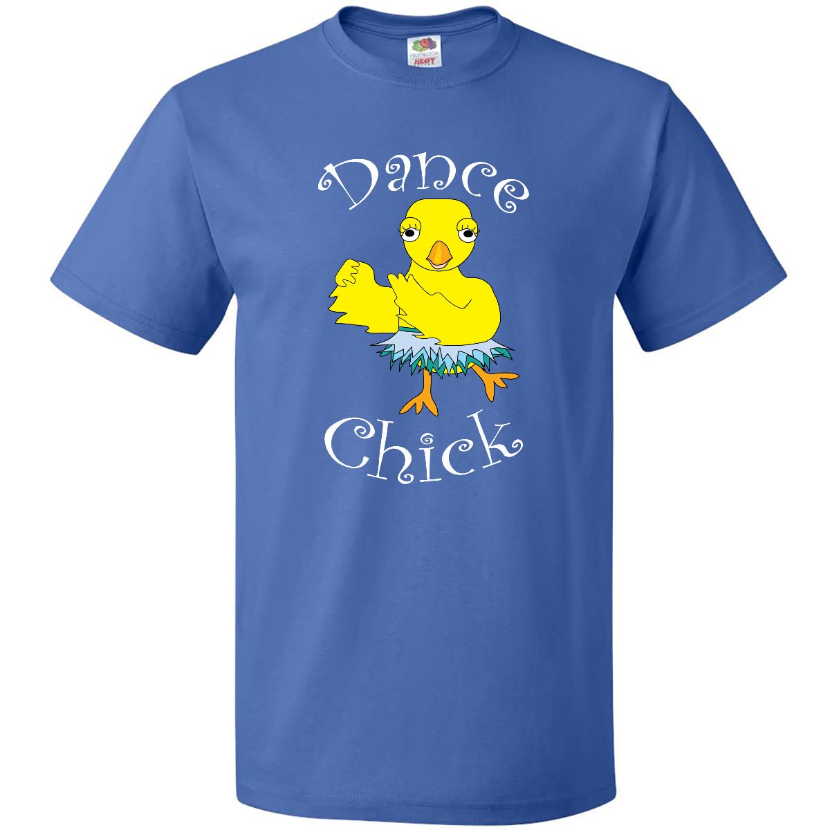 Inktastic Dance Chick White Text T-Shirt for Women - Funny Dance Lover Graphic Tee - Perfect for Dance Classes, Concerts & Casual Wear