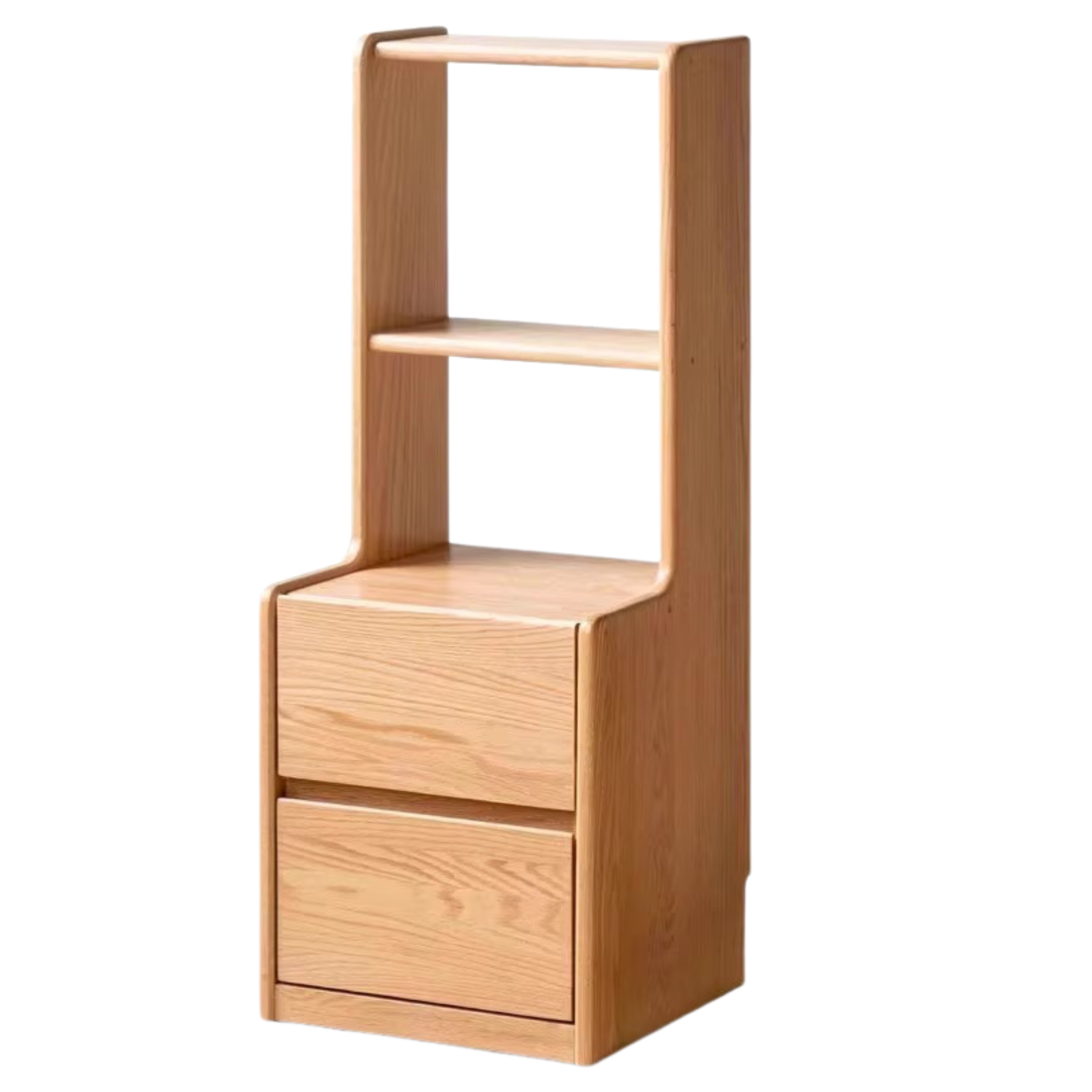 15.7x15.7x41.3 inch / 40x40x105.3cm / Natural Wood Color / high bedside table