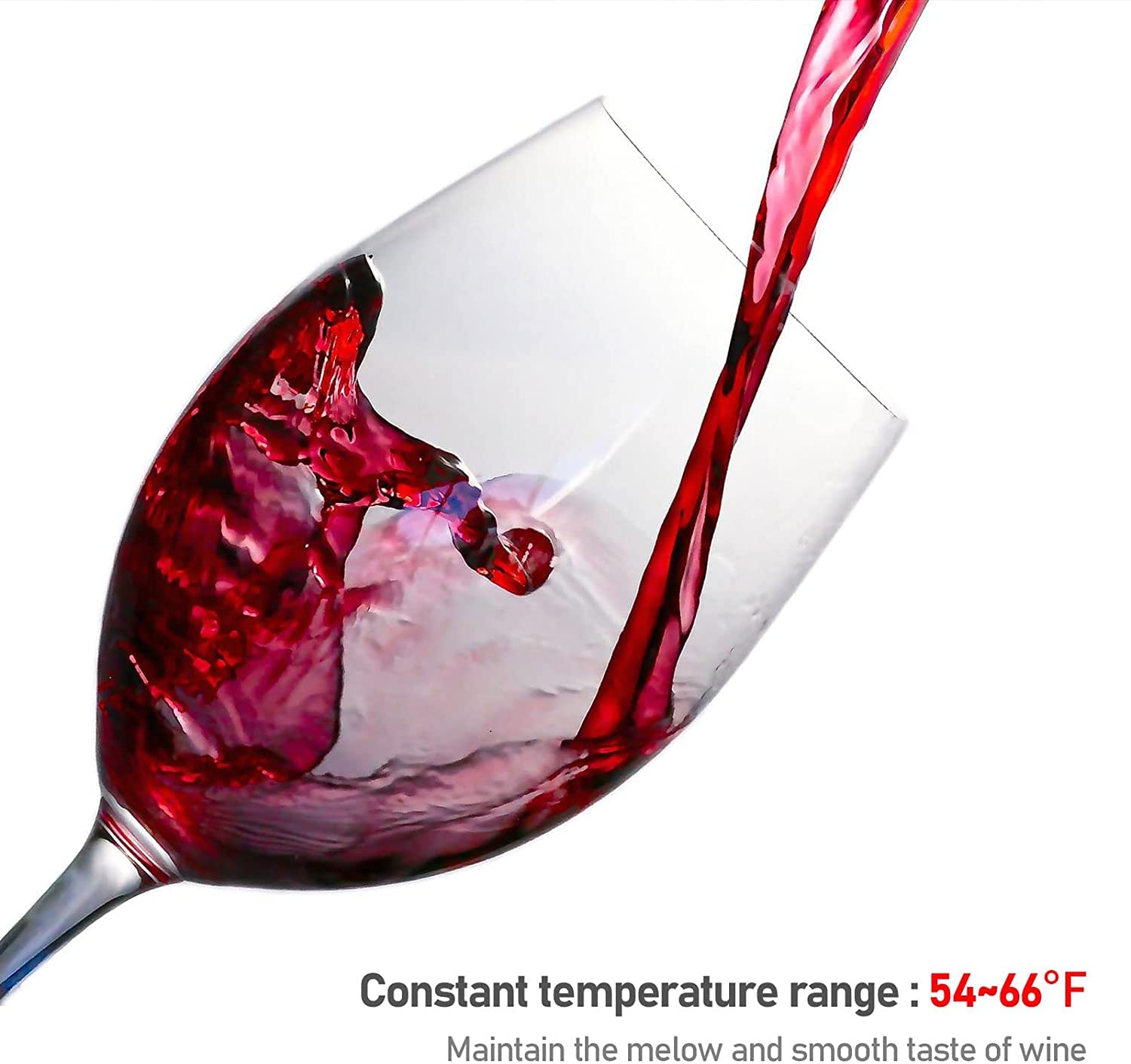 12 Bottle Wine Cooler Refrigerator - Compact Countertop Wine Fridge with Temperature Control, Mini Freestanding Wine Cellar with Glass Door, Ideal for Home, Office, Kitchen, or Bar Use
