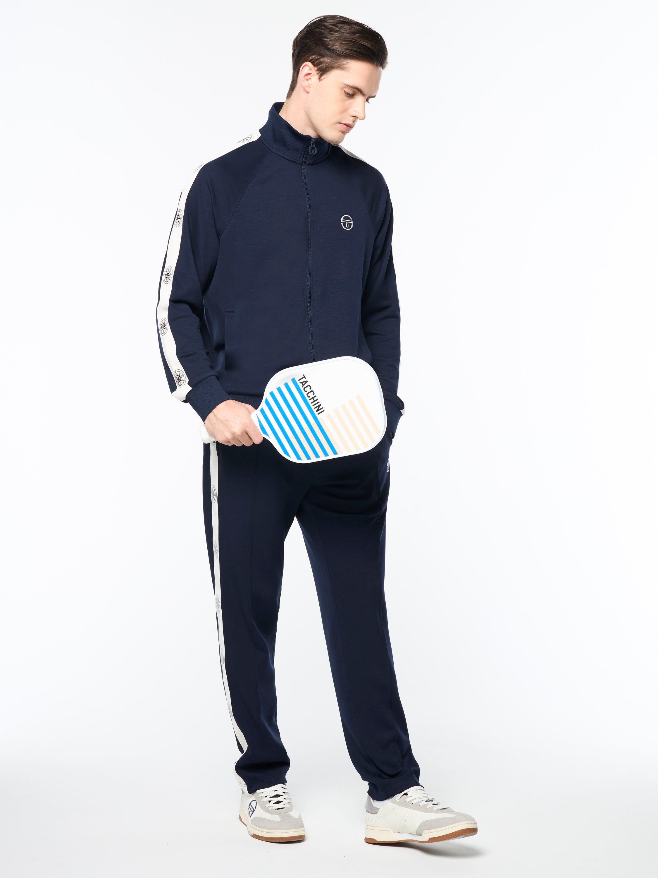 Bussola Men's Track Jacket - Lightweight Waterproof Running Jacket for Outdoor Sports in Maritime Blue | Perfect for Jogging, Hiking & Casual Wear