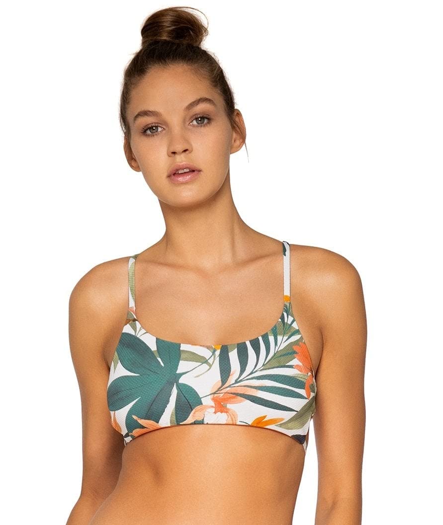 B Swim Belize Bralette Bikini Top - Women's Adjustable Straps Swimwear for Beach & Pool | Comfortable Support for Surfing, Vacation & Summer Activities