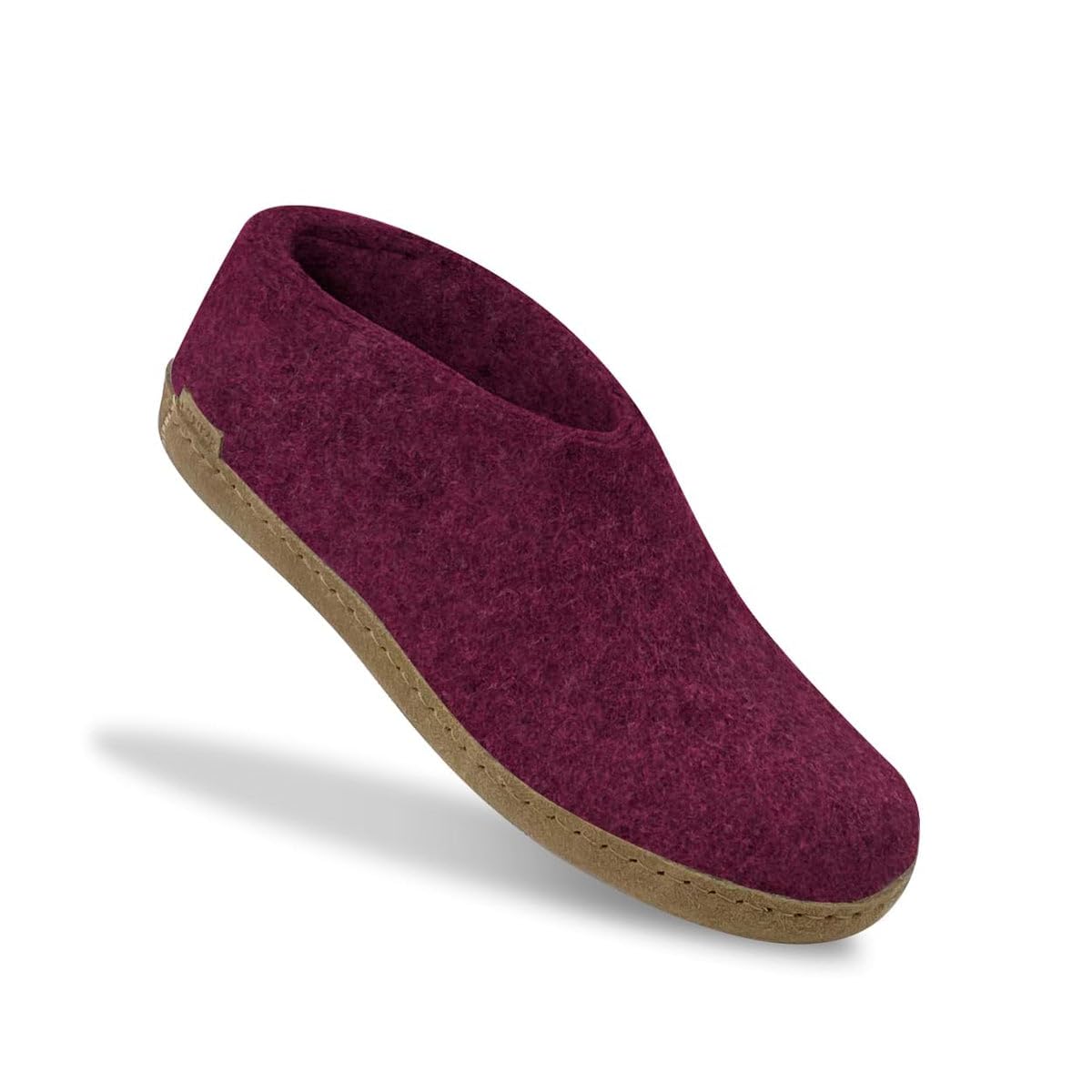Premium Unisex Wool Slippers with Leather Sole - GLERUPS Indoor Shoes for Men & Women | Cozy Home Footwear for Relaxation, Lounge Wear & Winter Comfort