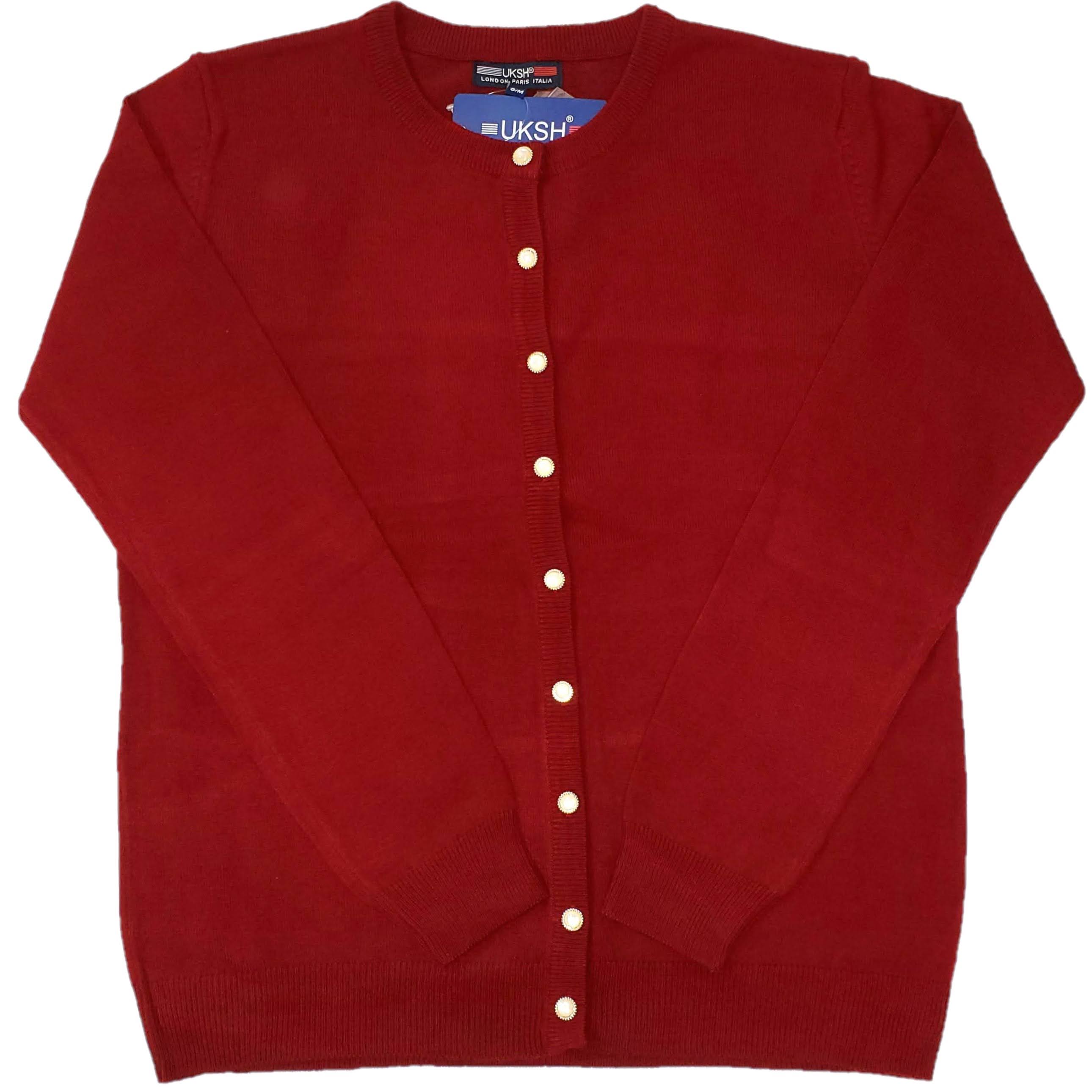 Women's Basic Round Neck Cardigan Sweater - Soft & Comfortable Knitwear for Casual Wear, Office, and Layering Outfits