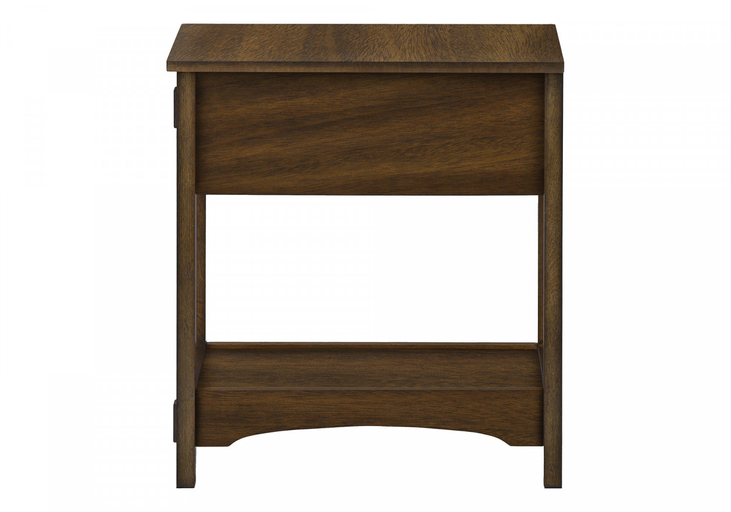 Aurea Walnut Side Table - Modern End Table for Living Room, Bedroom & Office - Stylish Small Accent Table with Wooden Finish