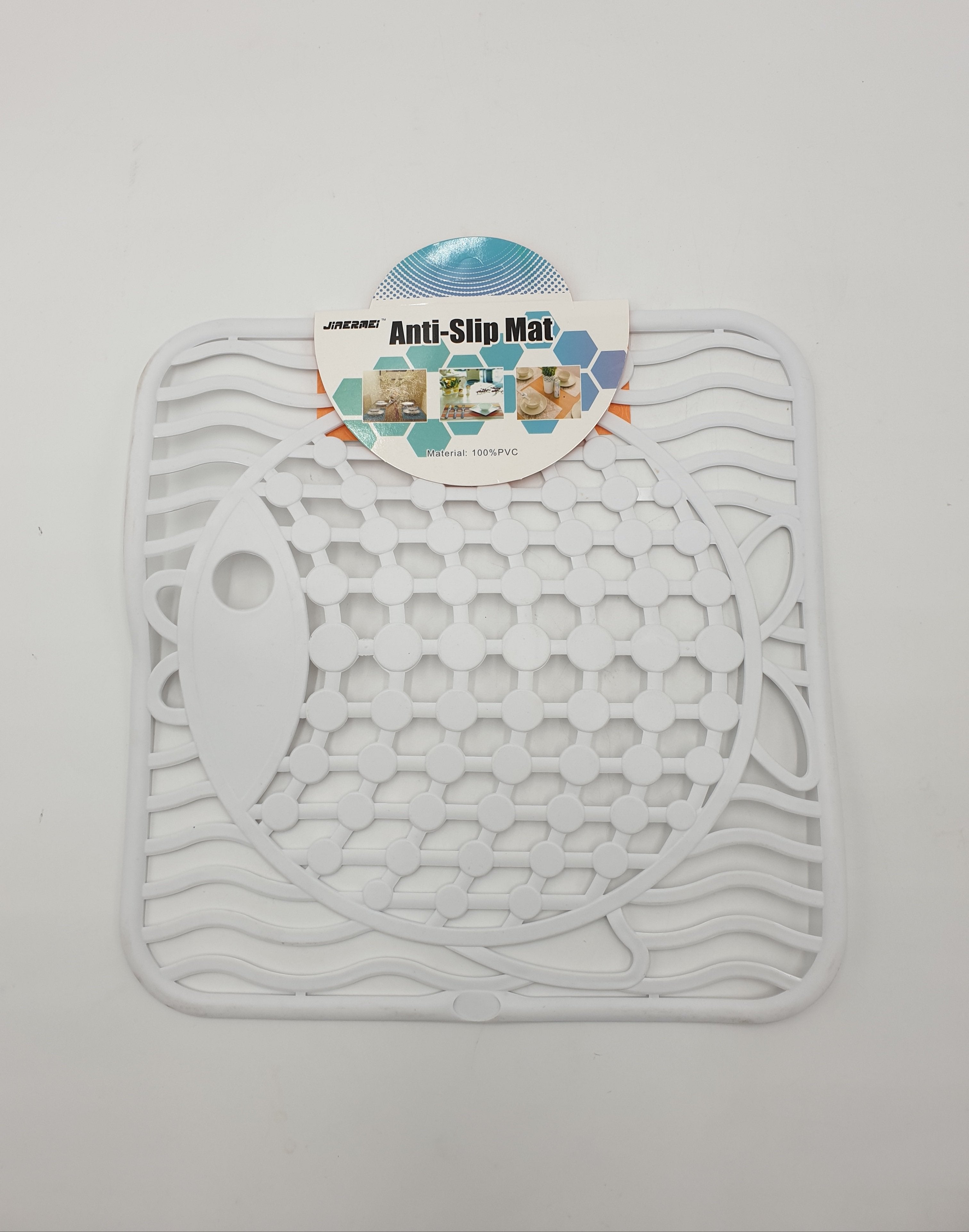 11.75 Inch Square Sink Mat for Fish Cleaning - Non-Slip Kitchen Drainboard Protector (240 Pack/Case) - Ideal for Home Kitchens, Restaurants, and Seafood Markets