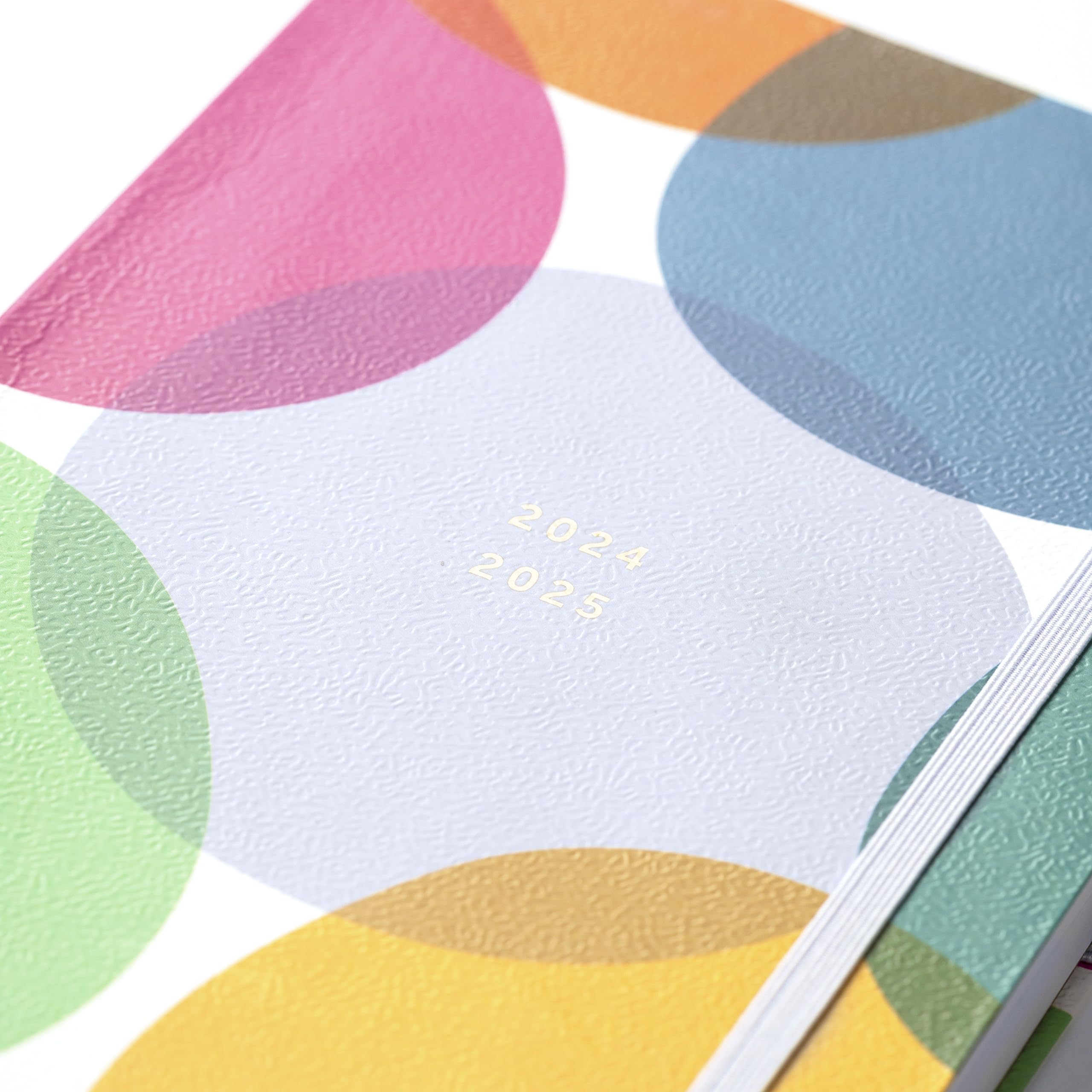 Busy B Mid Year Day a Page Diary August 2024 - August 2025 | A5 Daily Planner with Pen Holder, Elastic Closure & Year Planner | Perfect for Work, School & Personal Organization