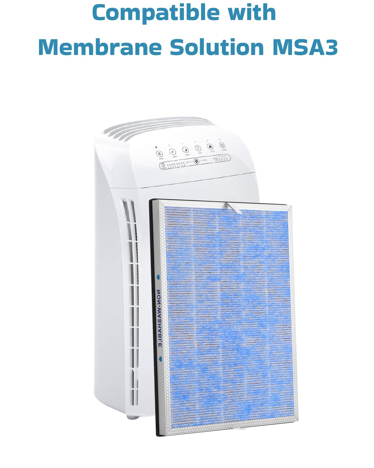 MSA3 True HEPA H13 Filter Replacement for Membrane Solutions Air Purifier - 4-in-1 Air Filter (1 Pack) - Perfect for Home, Office & Bedroom Air Purification
