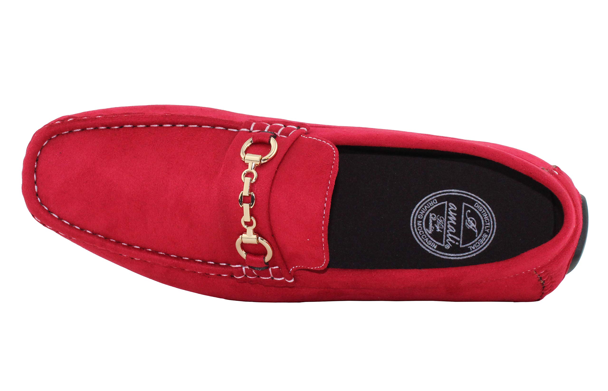 **Amali Ecker Men's Casual Loafers & Moccasins – Slip-On Driving Shoes with Chain Ornament – Comfortable Slippers for Everyday Wear, Office & Travel**