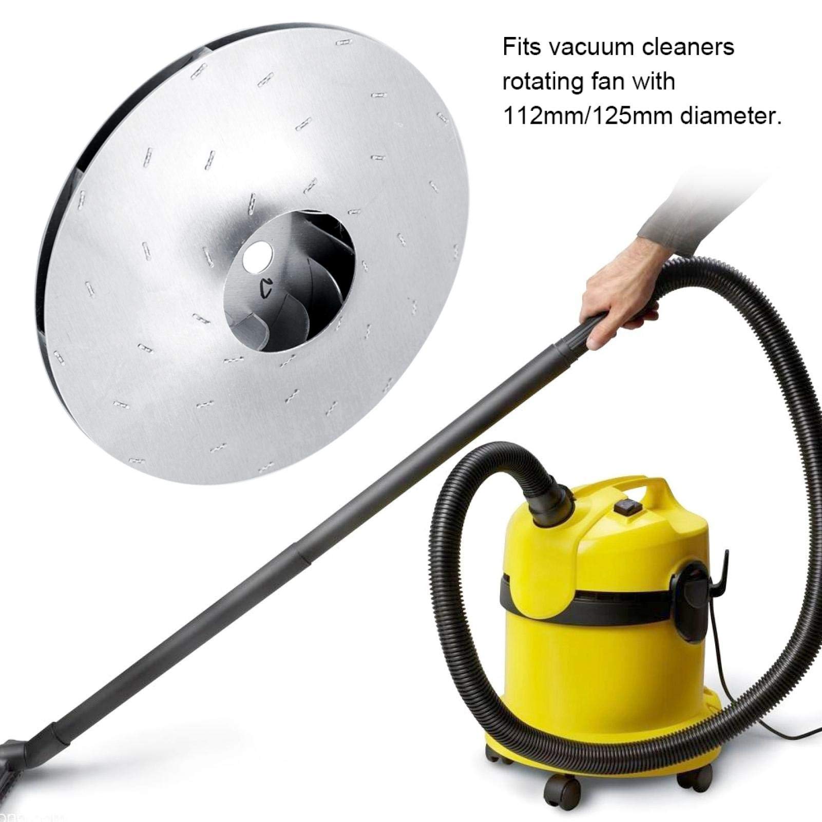 Nikou Vacuum Cleaner Replacement Parts - 125mm Rotating Fan Blade & Motor Accessories for Efficient Cleaning | Compatible with Various Vacuum Models | Ideal for Home, Office, and Car Detailing