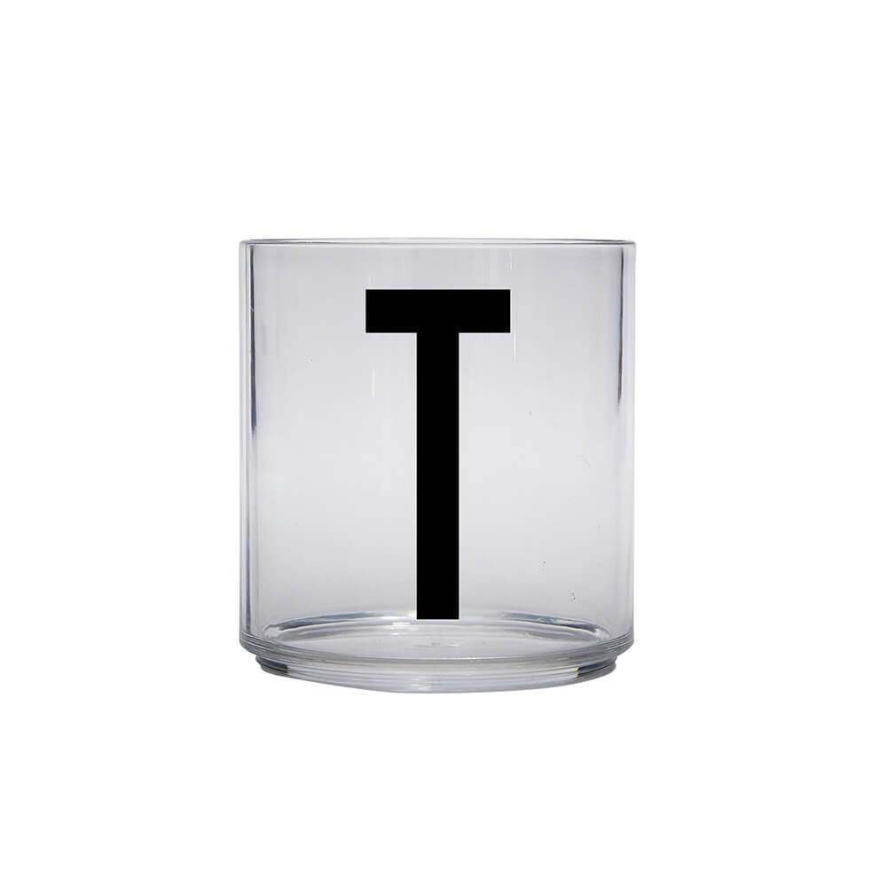 DESIGN LETTERS Kids Personal Drinking Glass - Drop Safe, BPA-Free, Letter Q - Perfect for School Lunch, Home, and Travel Use