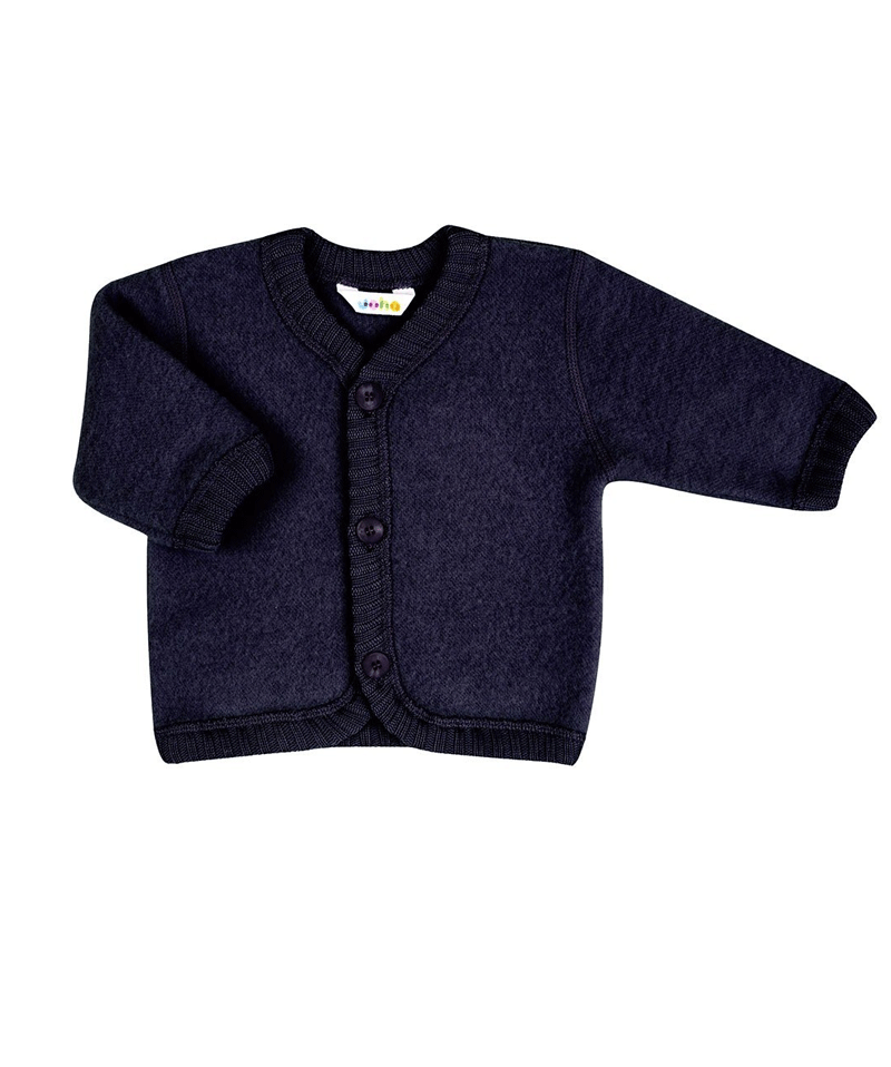 Joha Navy Soft Wool Cardigan for Women - Cozy Winter Sweater with Buttons, Lightweight & Warm Knit Pullover - Perfect for Office, Casual Outings & Holiday Gatherings