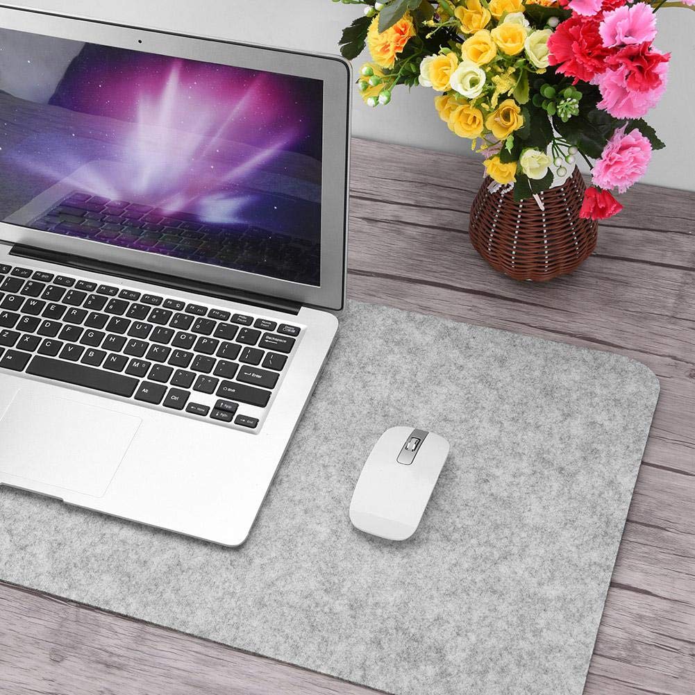 Premium Large Mouse Pad 26.77 x 12.99 Inches - Non-Slip Felt Desk Mat for Office, Gaming & Laptop Use - Anti-Static Computer Mousepad in Dark Gray/Light Gray - Perfect for Workstations, Home Office & PC Gaming Setups