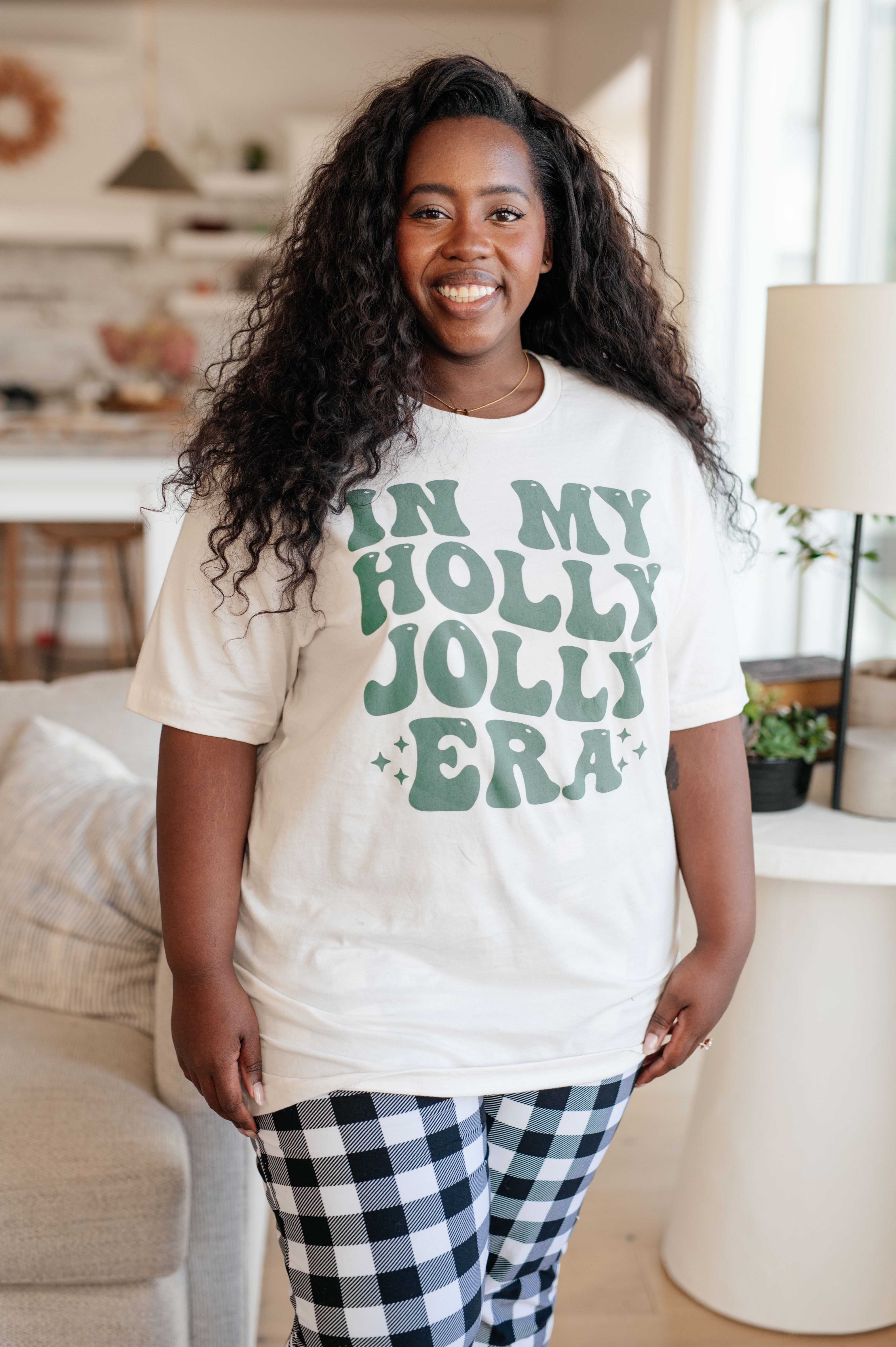 In My Holly Jolly Era Graphic T-Shirt - Funny Christmas Holiday Tee for Women & Men - Perfect for Xmas Parties, Family Gatherings & Festive Celebrations