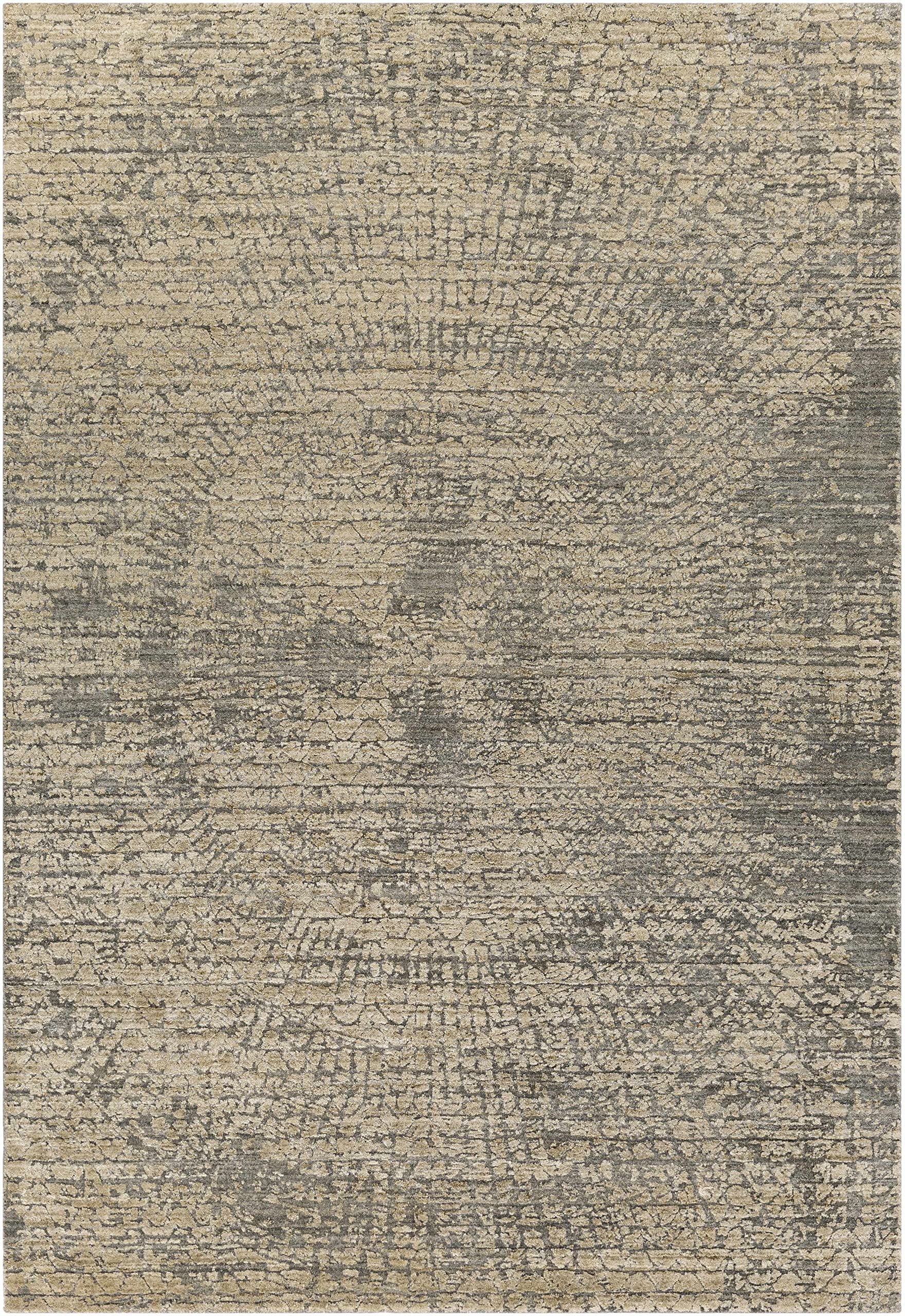 Hauteloom Streatley Modern Area Rug for Living Room & Bedroom - Soft Beige, Black, Gray - 2' x 3' - Perfect for Home Decor, Office, Dorm & Apartment