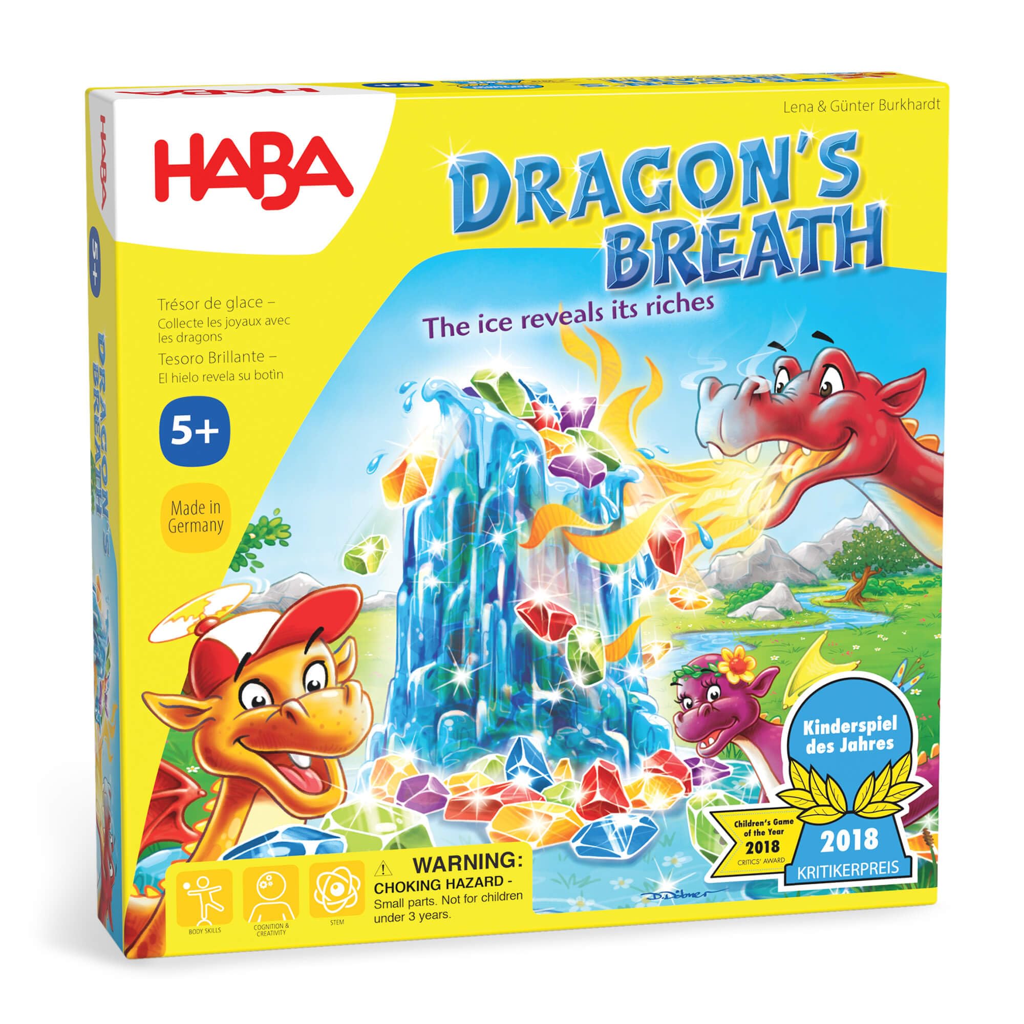 HABA Dragon's Breath Board Game - Award-Winning Family Board Game for Kids Ages 5+ | Fun Tabletop Adventure for Dragon Lovers | Perfect for Family Game Nights, Birthday Parties & Classroom Activities