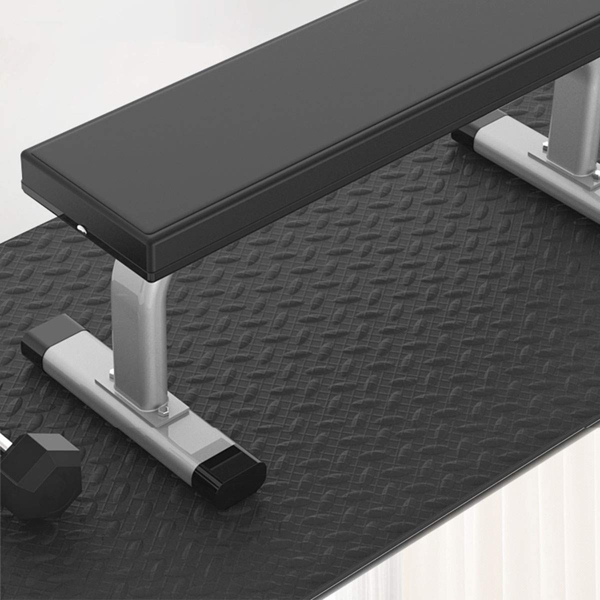 Premium Heavy-Duty Fitness Equipment Mat - 200×100cm Treadmill & Exercise Bike Floor Protector with Noise Reduction for Home Gym, Workout Room & Garage