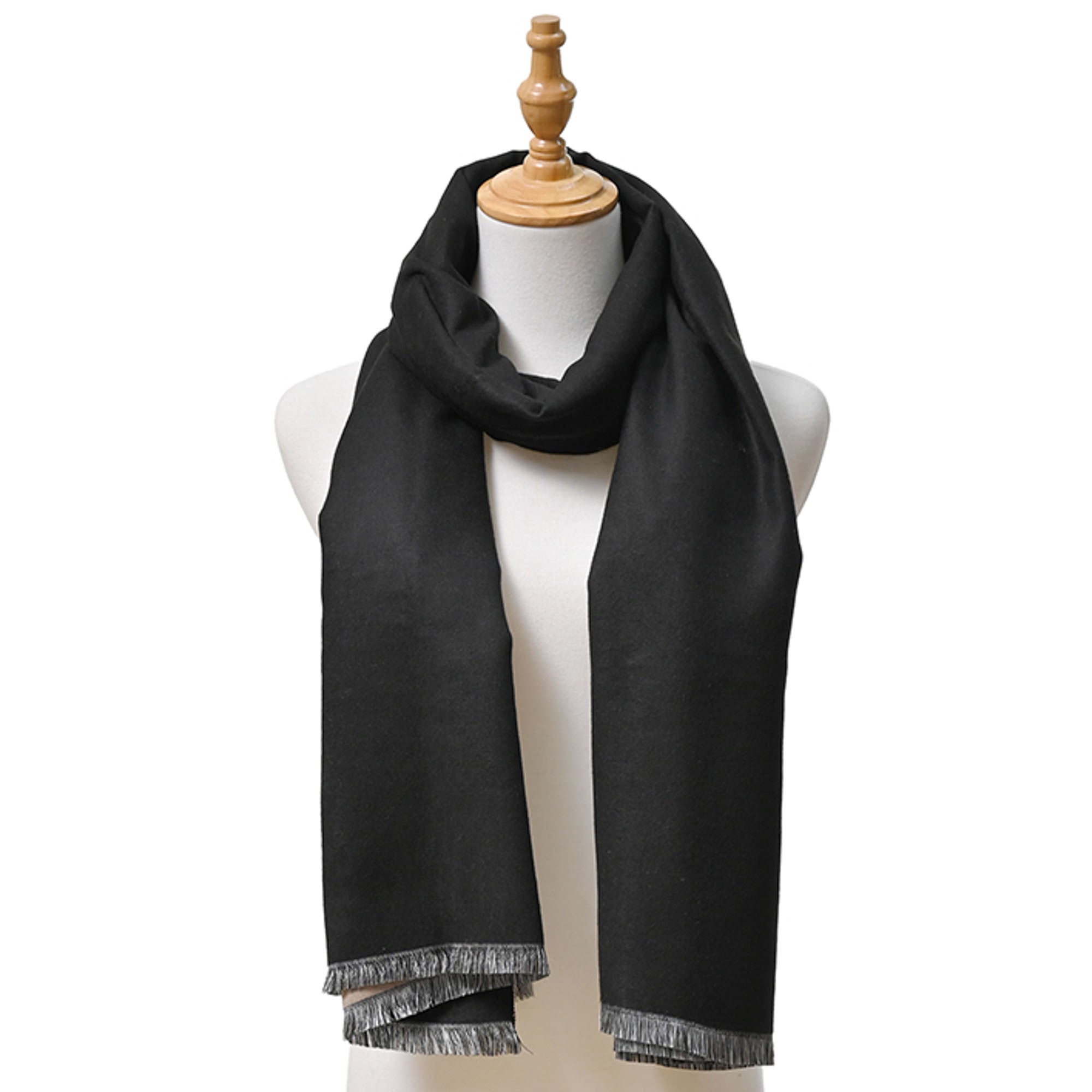 Two-Toned Solid Color Scarf for Women & Men - Soft Winter Fashion Accessory - Perfect for Cold Weather, Outfits & Gifts