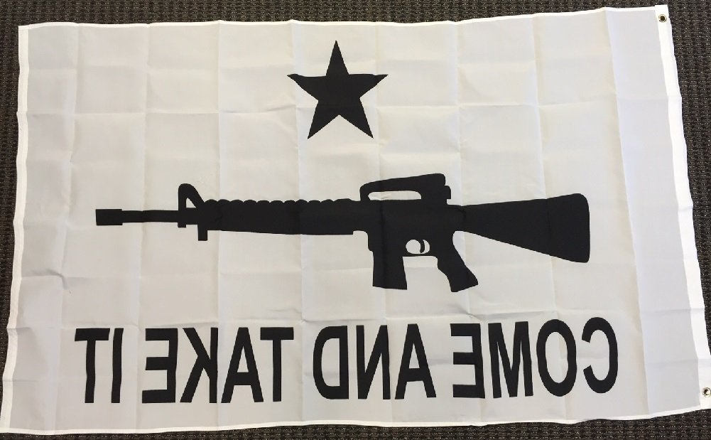 Come and Take It Rifle Polyester Flag 3x5 ft - 2nd Amendment Gun Rights Protest Banner - Perfect for Outdoor Rallies, Political Events & Home Decor