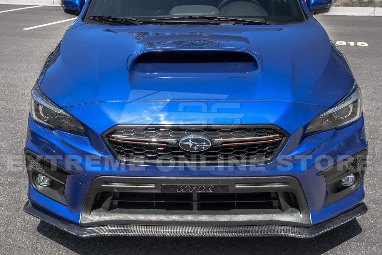 2018-2021 Subaru WRX & STi JDM HT Style Carbon Fiber Front Bumper Lip Splitter - Replacement Lower Spoiler for Enhanced Aerodynamics & Sporty Look - Perfect for Street Racing & Car Shows