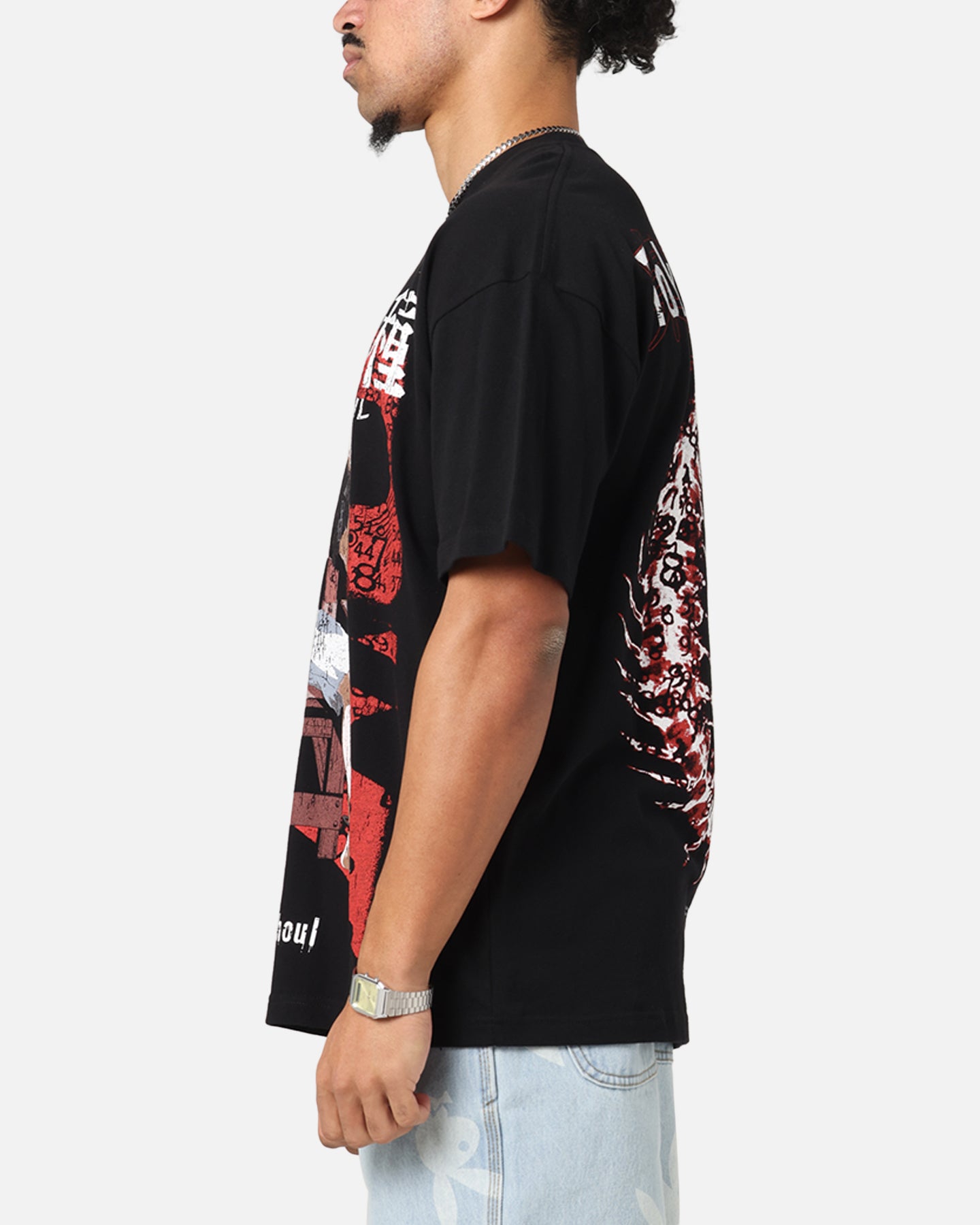 73 Studio X Tokyo Ghoul 1000 Minus 7 Graphic T-Shirt - Black Anime Manga Cosplay Tee for Fans & Collectors | Casual Wear & Convention Outfit