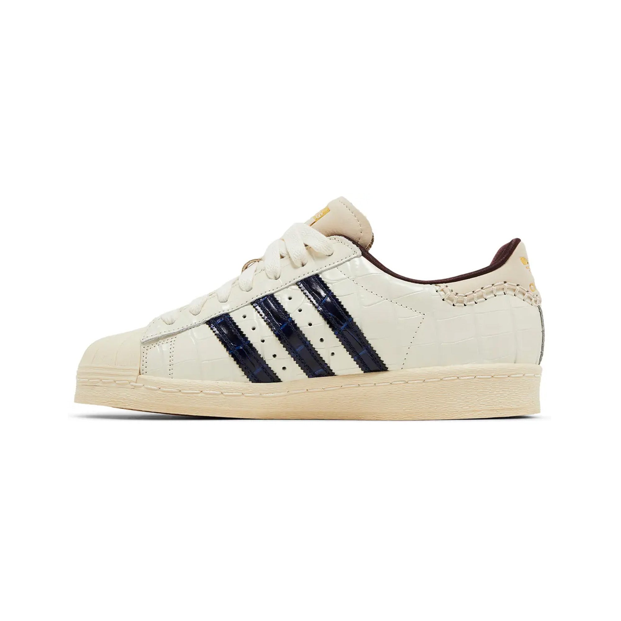 Adidas Superstar Wales Bonner 'White Croc' Sneakers 2024 - Limited Edition White Crocodile Embossed Leather Shoes for Men & Women - Perfect for Streetwear, Casual Outfits and Fashion Collectors