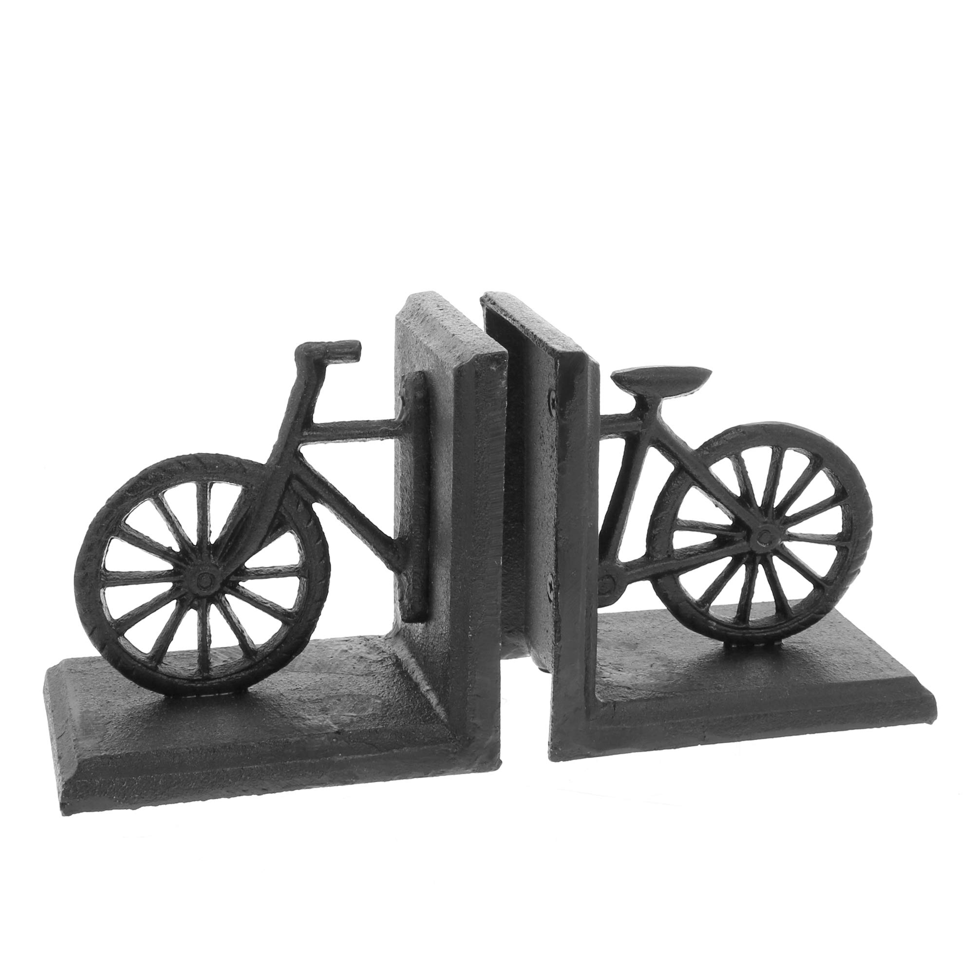 HomArt Cast Iron Bicycle Bookend - Heavy Duty Book Organizer for Shelves, Desks & Home Office Decor | Perfect for Book Lovers, Cyclists & Vintage Style Enthusiasts