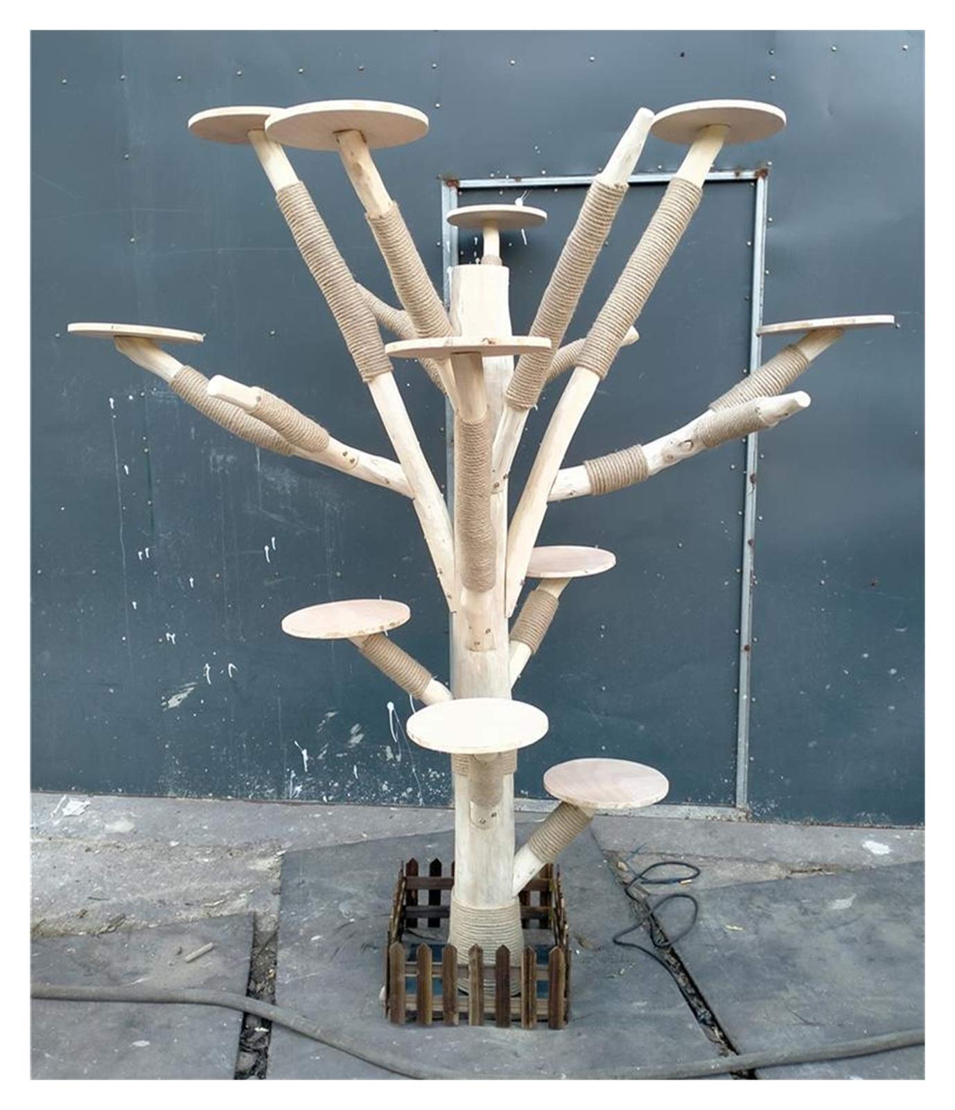 Jiaye Large Cat Tree Climbing Frame - Imitation Dead Tree Design with Cozy Nest & Jumping Platform - Durable Pet Toy for Indoor Cats - Perfect for Play, Rest & Decoration in Living Room or Bedroom