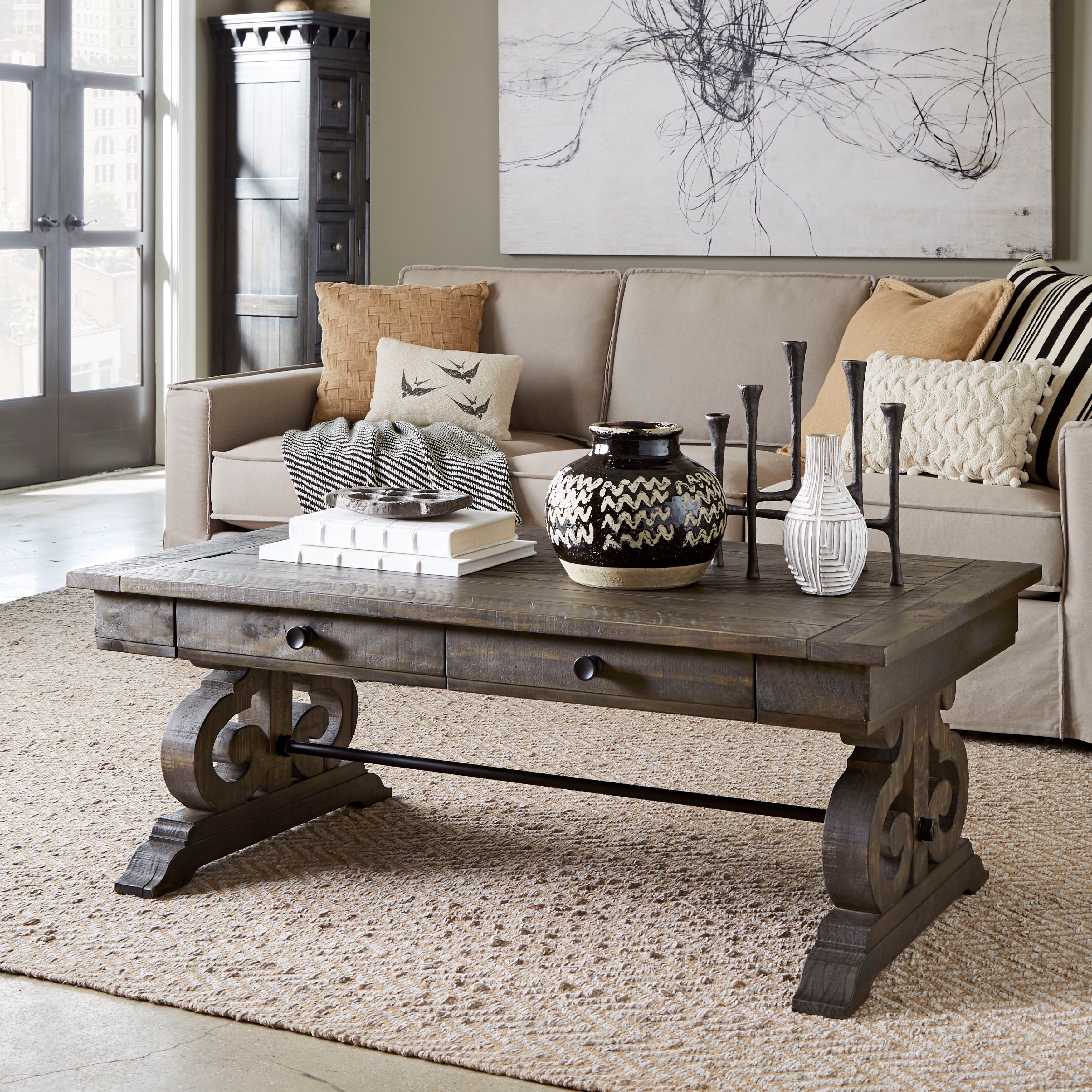 Bellamy Modern Rectangular Coffee Table - Stylish Living Room Center Table for Small Spaces, Perfect for Sofa Set and Home Decor
