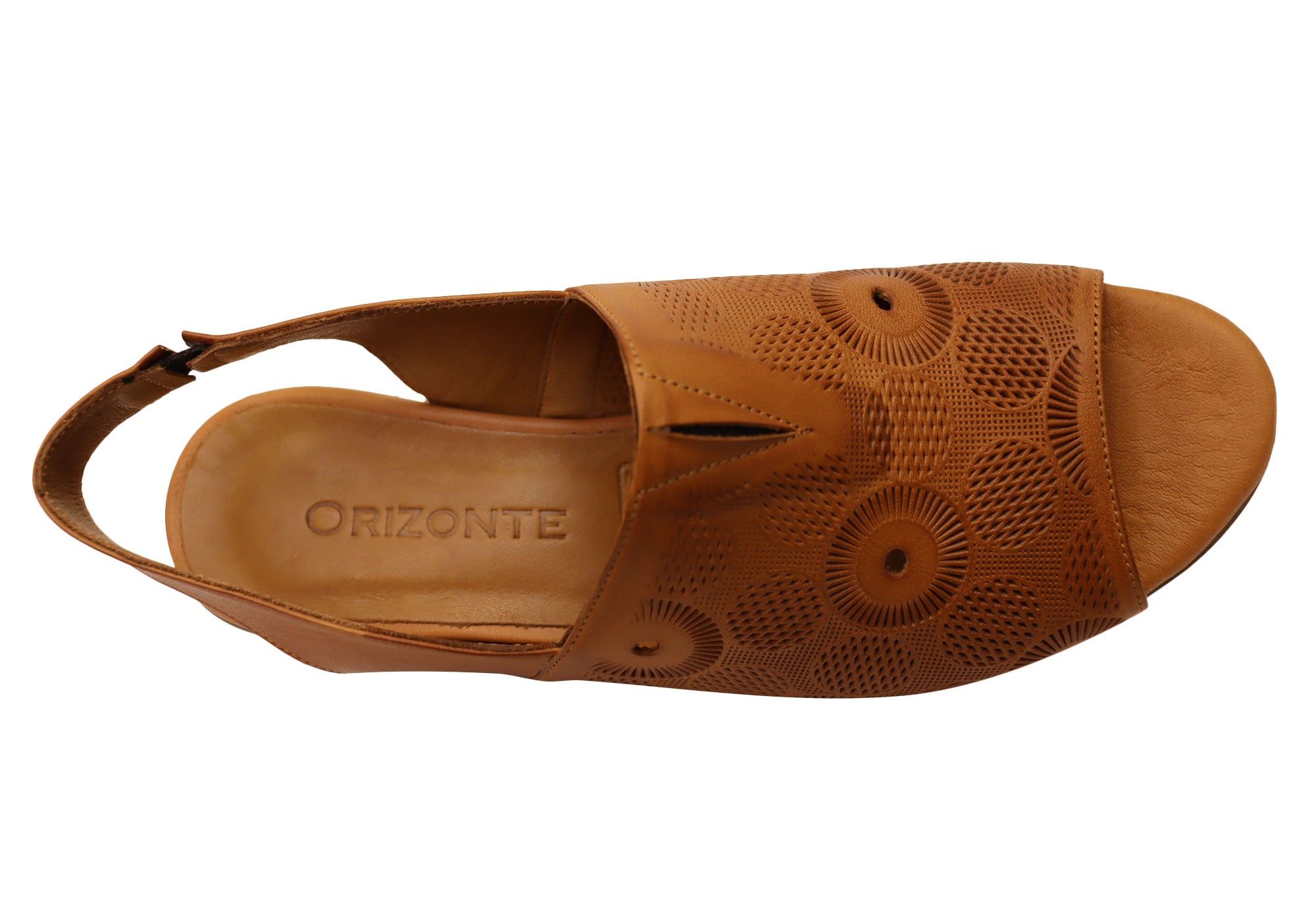Orizonte Resley Women's Comfortable Leather Wedge Sandals - European Style Summer Casual Shoes for Walking, Travel & Beach Outfits
