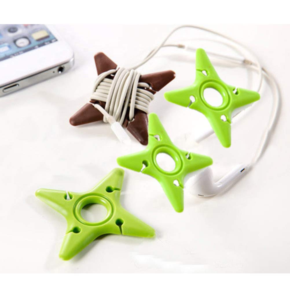 10-Pack Wire Holder Earphone Organizer - Cable Management Clip for Cell Phone, Tablet, Laptop - Perfect for Home, Office & Travel Organization