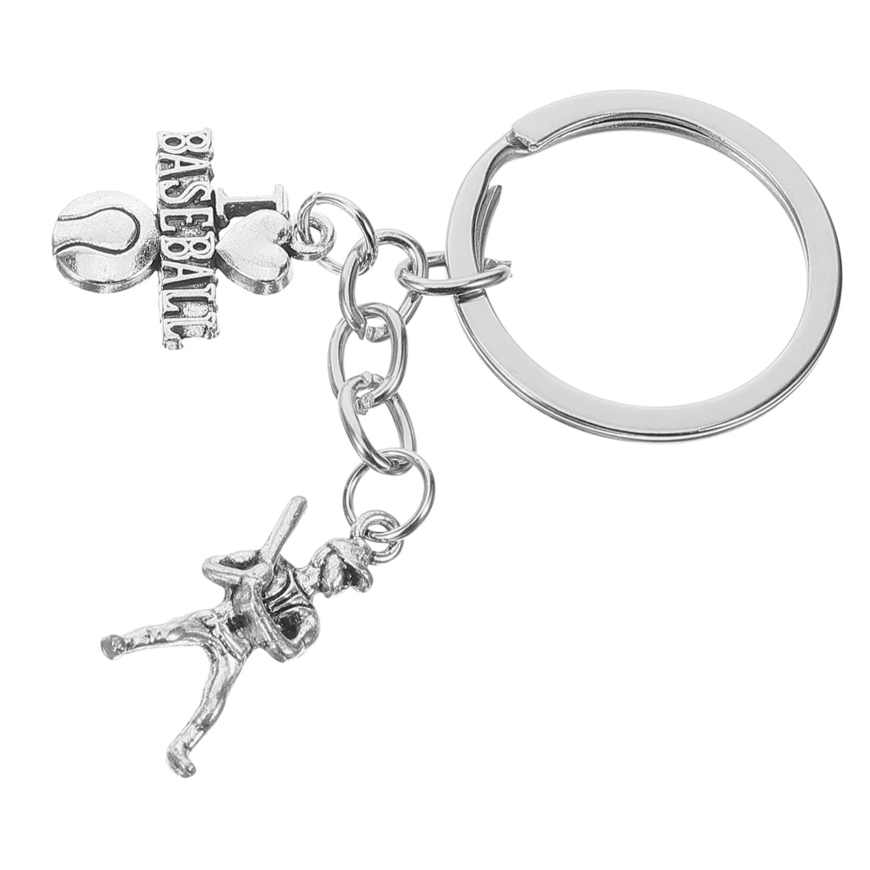 Balacoo 3-Piece Baseball Keychain Set - Softball Keyring, Backpack Charm & Bowling Key Chain for Women - Cute Baseball Decor Accessories for Bags, Purses & Sports Fans (Great Gift for Baseball Lovers)