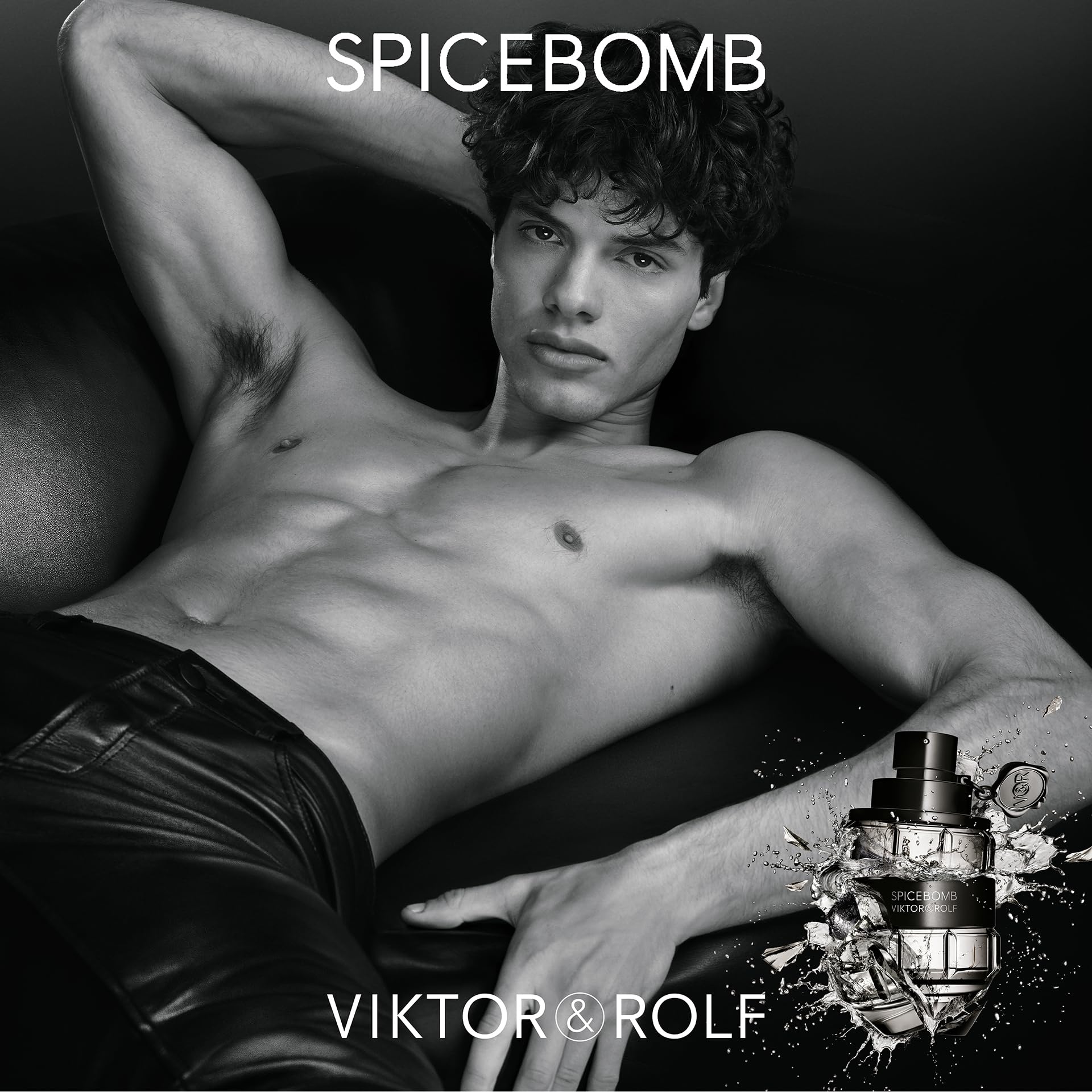 Viktor&Rolf Spicebomb Eau de Toilette for Men - Woody Spicy Cologne with Citrus & Tobacco Notes - Perfect for Date Night & Special Occasions