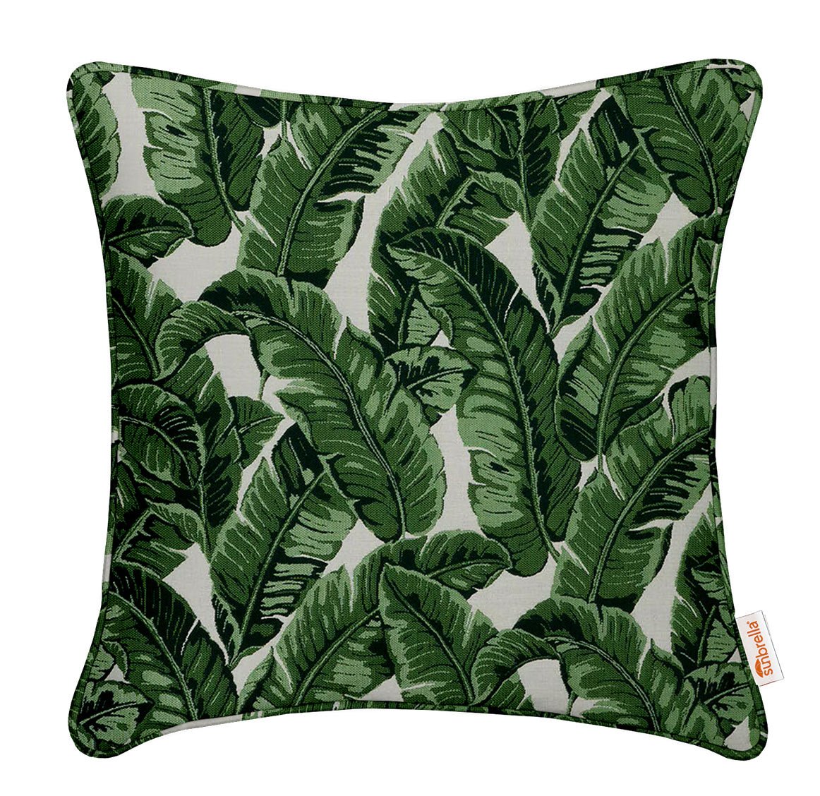 Sunbrella Jungle Tropics Designer Square Throw Pillow - Water-Resistant Outdoor Decorative Cushion for Patio, Sofa & Bed - Perfect for Home, Garden & Poolside Decor