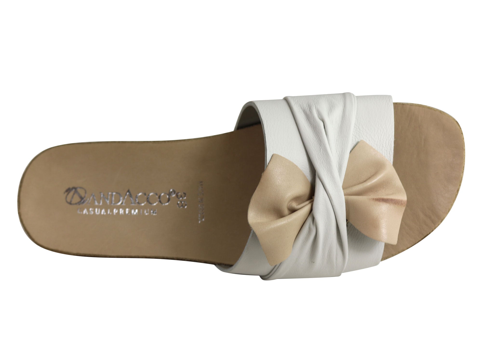 Andacco Women's Comfortable Leather Slide Sandals - Handmade in Brazil - Perfect for Beach, Pool, and Summer Casual Wear