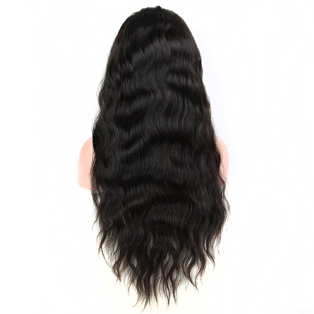 24-Inch Full Lace Human Hair Wig with Baby Hair - Malaysian Virgin Remy Body Wave in Jet Black (#1) for Women | Natural Look for Daily Wear, Cosplay & Special Occasions