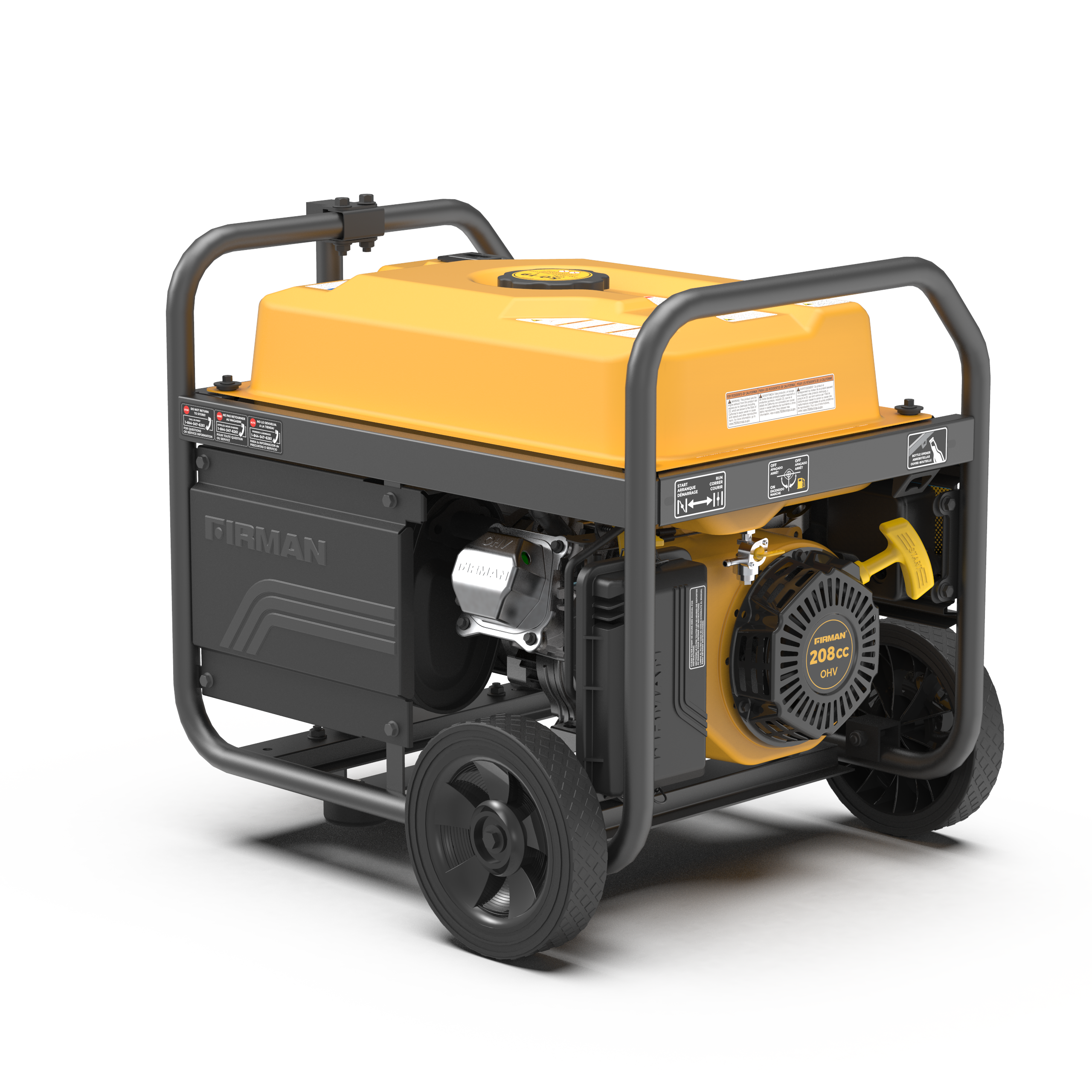 4450W Portable Gas Generator with Recoil Start & CO Alert - 120V Power for Camping, Emergencies & Outdoor Activities