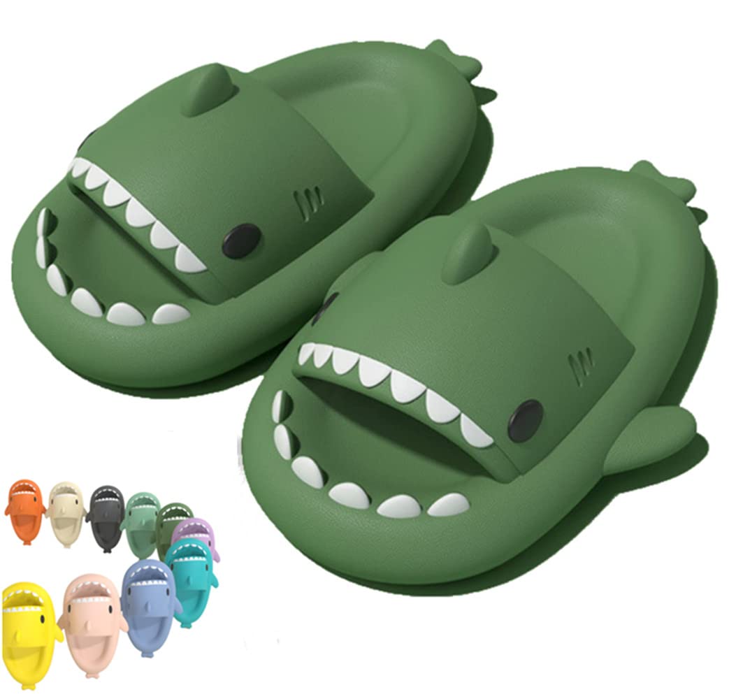 2022 Cute Shark Slippers for Women & Men - Anti-Slip Open Toe Slides with Cloud Sole - Summer Novelty Sandals for Beach, Pool & Home Comfort