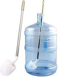 Qwid 20L Water Can Cleaning Brush - Long Handle 360° Scrubber for Narrow Neck Bottles & Containers (Pack of 2) - Ideal for Camping, Home Storage & RV Water Tanks