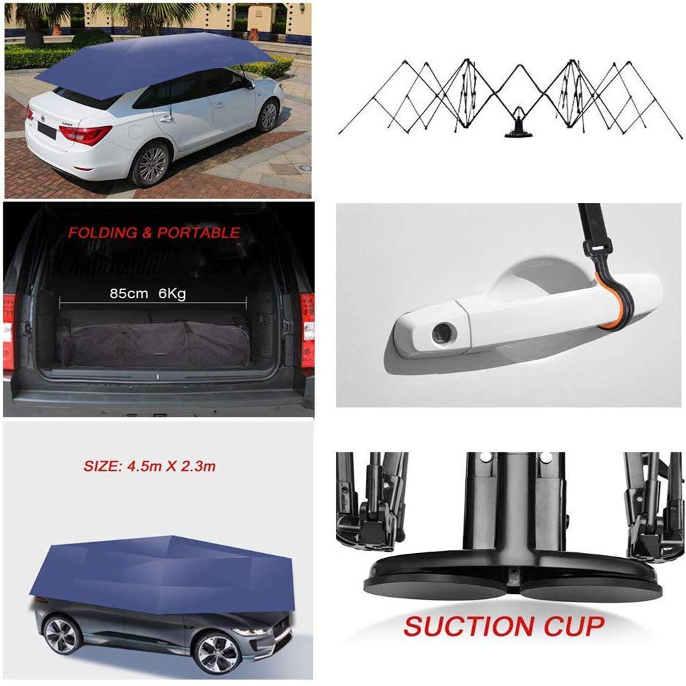 Automatic Remote Control Car Tent - Portable Waterproof UV Protection Sunshade Cover for Vehicle Roof, Dustproof & Snowproof Car Umbrella | Perfect for Outdoor Parking, Camping & Travel Protection
