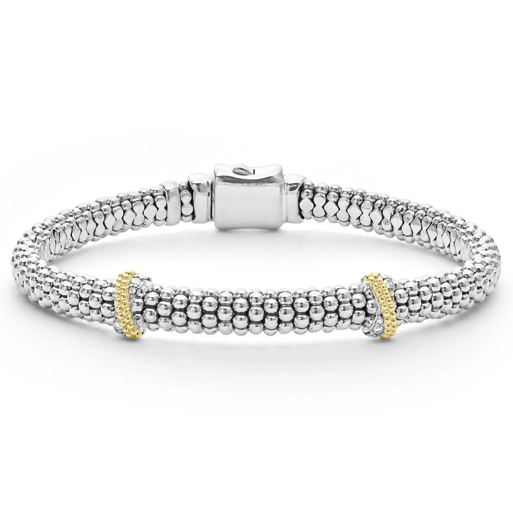 Luxury 6mm Double X Caviar Diamond Bracelet for Women - Elegant Gift for Anniversary, Wedding & Special Occasions