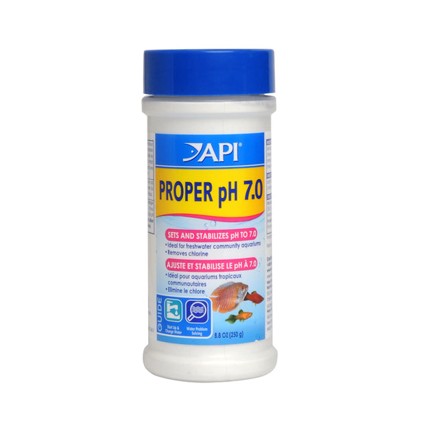 API Proper pH 7.0 Buffer Powder 250g - Freshwater Aquarium Water Testing & pH Stabilizer for Fish Tanks, Ponds & Aquatic Plants