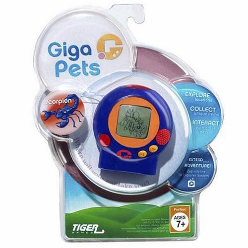Giga Pets Scorpion - Interactive Handheld Virtual Pet Game for Kids, Fun Electronic Toy for Travel & Indoor Play